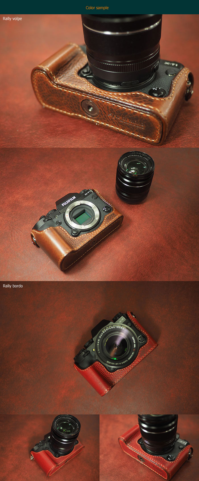 TP Original Genuine Leather Half Case For Fujifilm X-T1 – EZ Access Camera Bag – TB04XT1