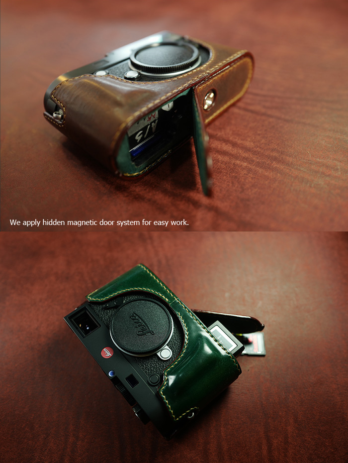 Arte di Mano Half Case for Leica D-Lux 7 & Typ 109 - Minerva Black wit -  Leica Store Miami