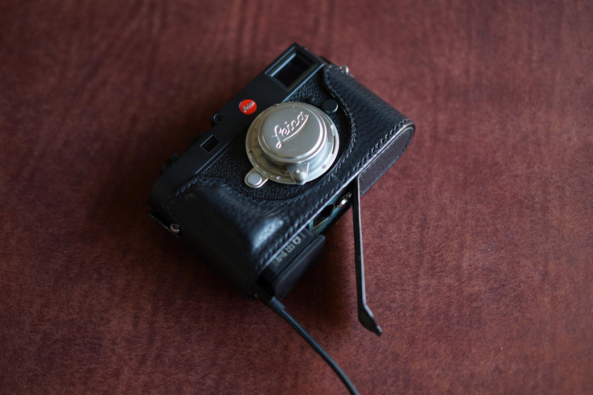 Premium Edition Leica M11 Handmade Half Case Cowhide Leather 