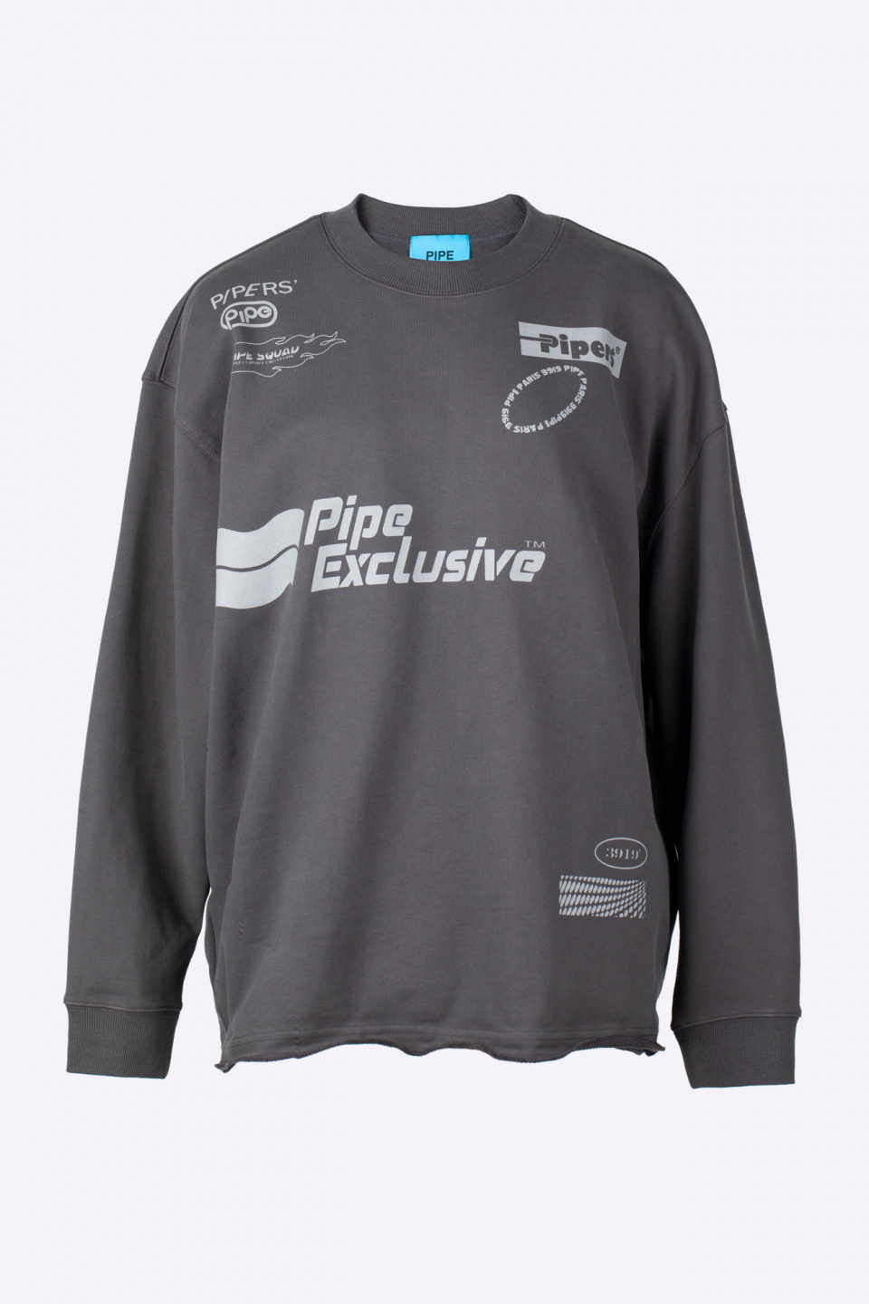 파이프(PIPE) Logo Print Sweatshirt (Grey)