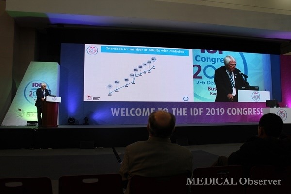 호주 시드니대학 Stephen Colagiuri 교수는 4일 부산 벡스코에서 열리는 '국제당뇨병연맹 학술대회 및 총회(IDF Congress 2019)'에서 'IDF Diabetes Atlas 제9판'의 주요 내용을 발표했다.