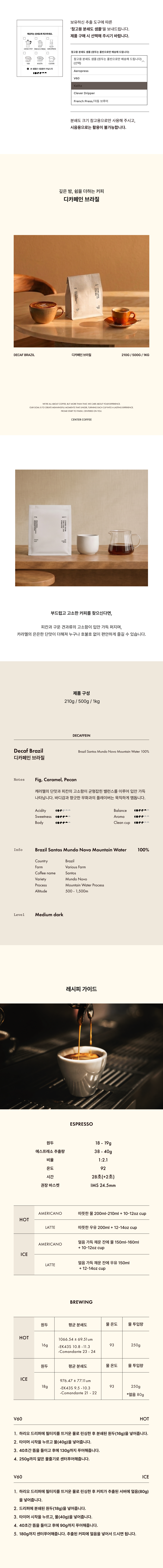 Decaf Brazil Santos Mundo Novo Mountain Water