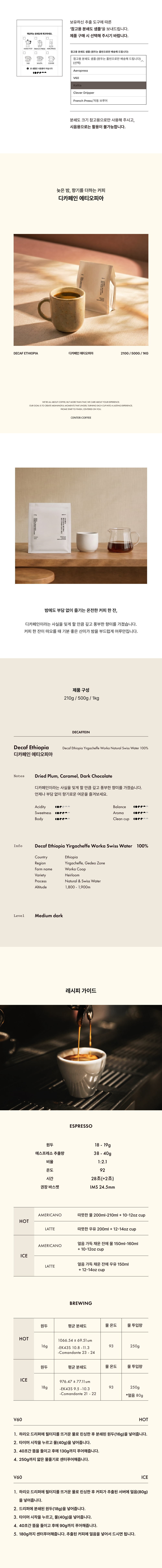 Decaf Ethiopia Yirgacheffe Worka Natural Swiss Water