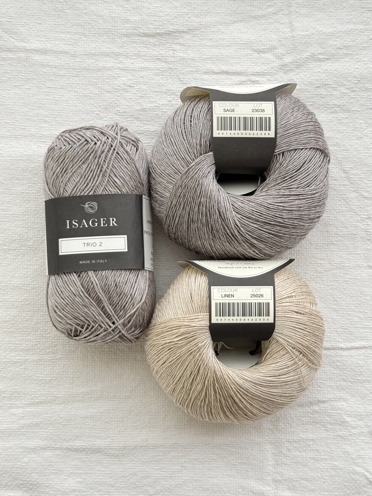 KnitaminC “Ariel Wave Top” KIT (Trio2 + Trio1 배색 2합)