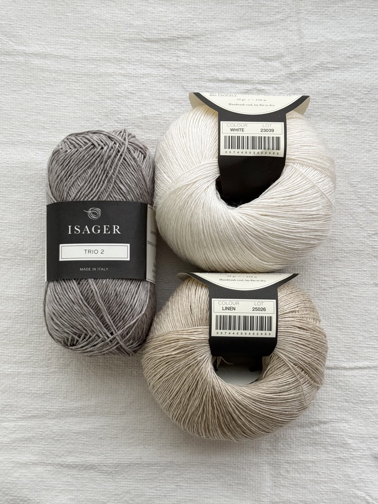 KnitaminC “Ariel Wave Top” KIT (Trio2 + Trio1 배색 2합)