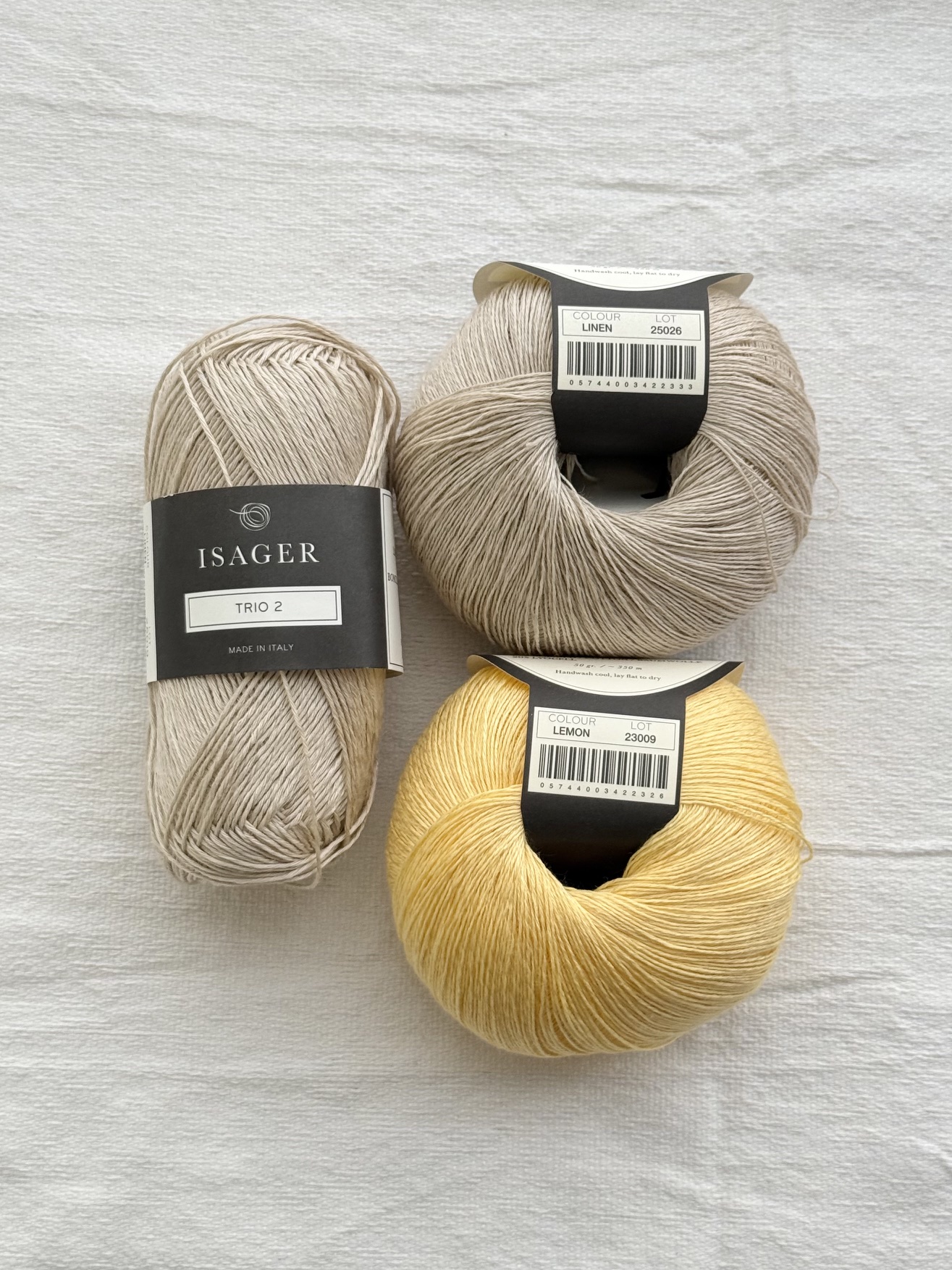 KnitaminC “Ariel Wave Top” KIT (Trio2 + Trio1 배색 2합)
