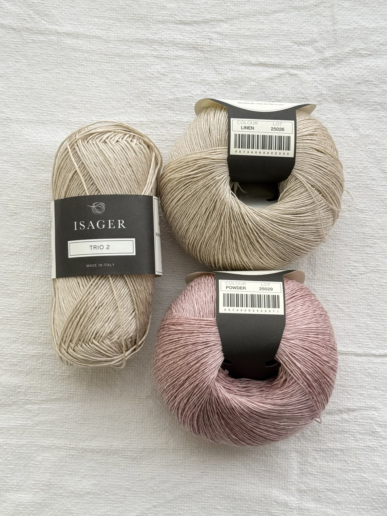 KnitaminC “Ariel Wave Top” KIT (Trio2 + Trio1 배색 2합)