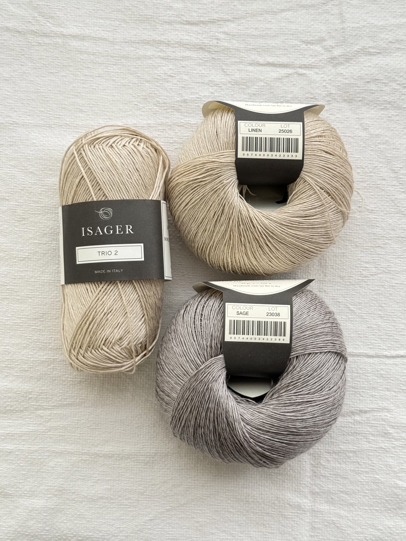 KnitaminC “Ariel Wave Top” KIT (Trio2 + Trio1 배색 2합)