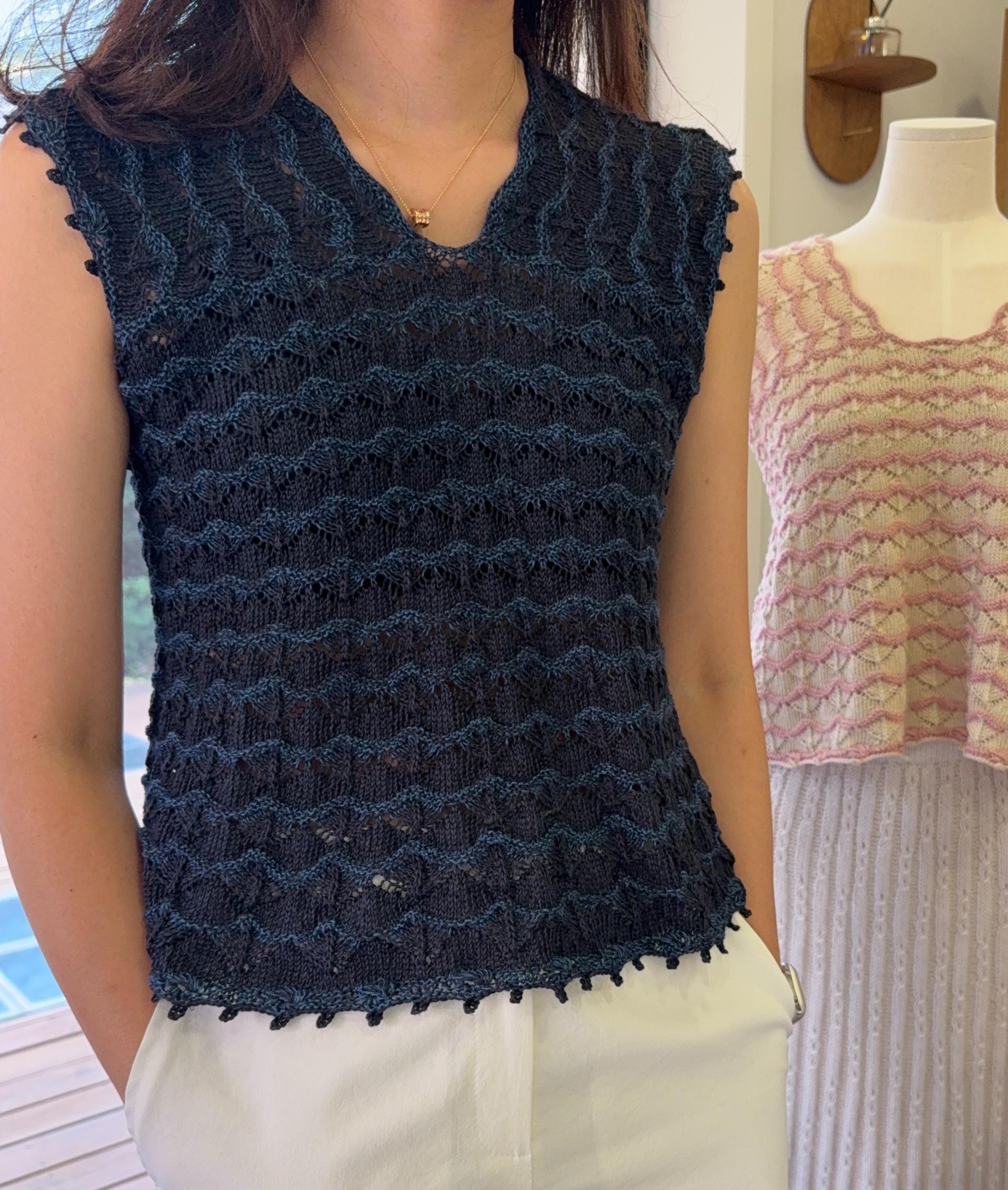 KnitaminC Knit "Ariel Wave Top" Original Yarn KIT (Trio 1 배색)