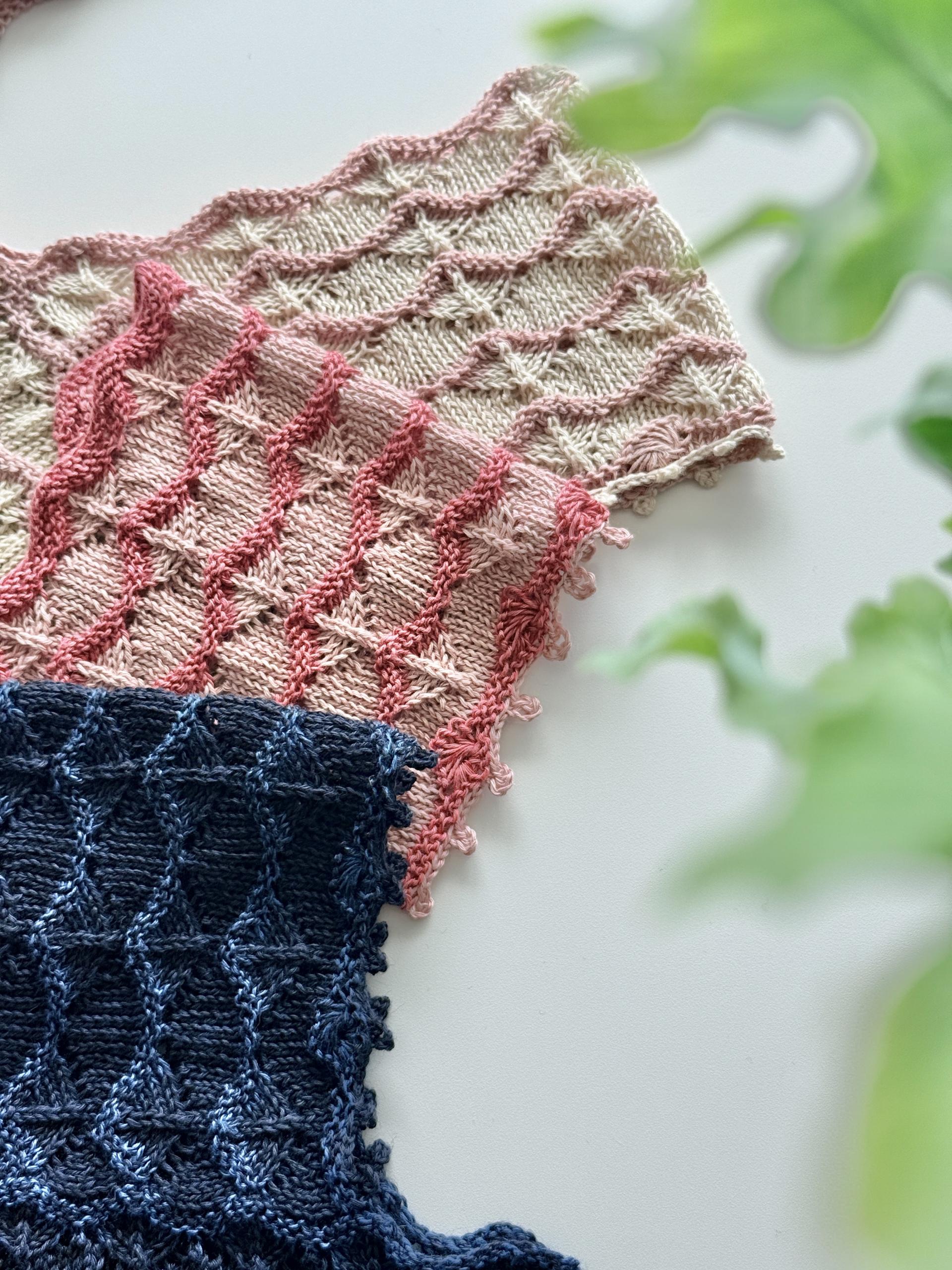 KnitaminC Knit "Ariel Wave Top" Original Yarn KIT (Trio 1 배색)