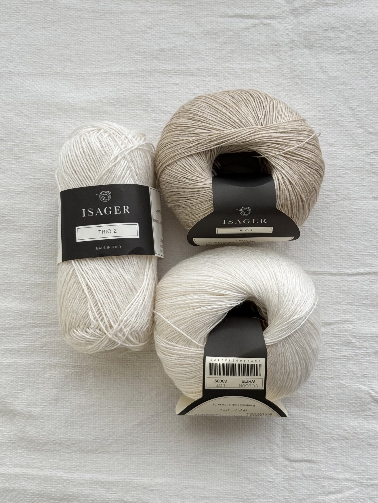 KnitaminC “Ariel Wave Top” KIT (Trio2 + Trio1 배색 2합)