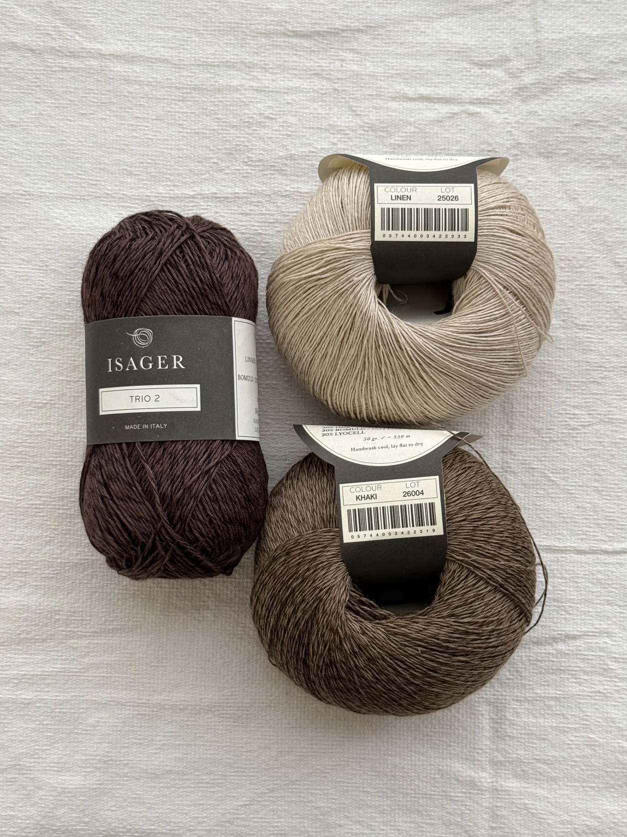 KnitaminC “Ariel Wave Top” KIT (Trio2 + Trio1 배색 2합)