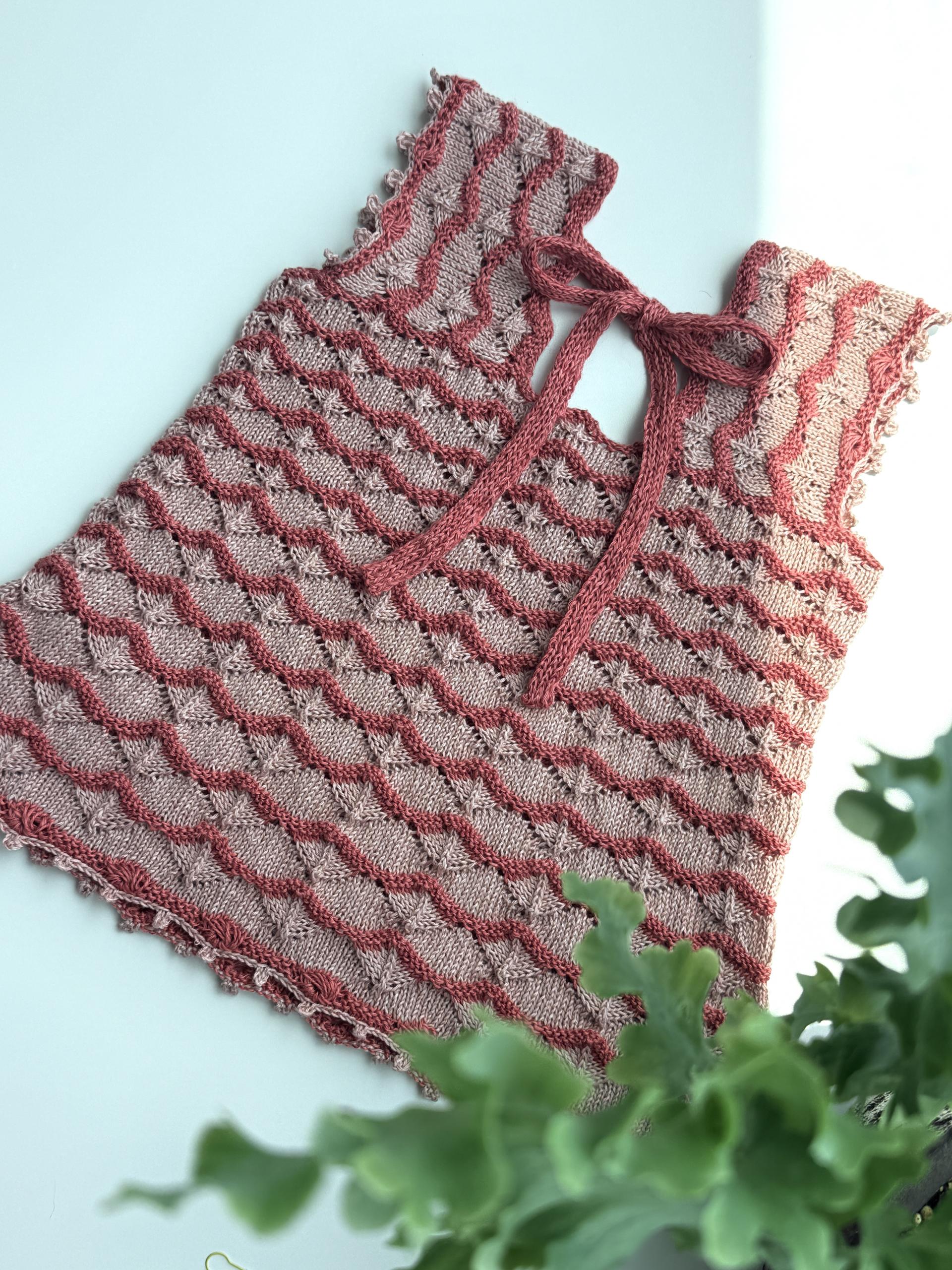 KnitaminC Knit "Ariel Wave Top" Original Yarn KIT (Trio 1 배색)
