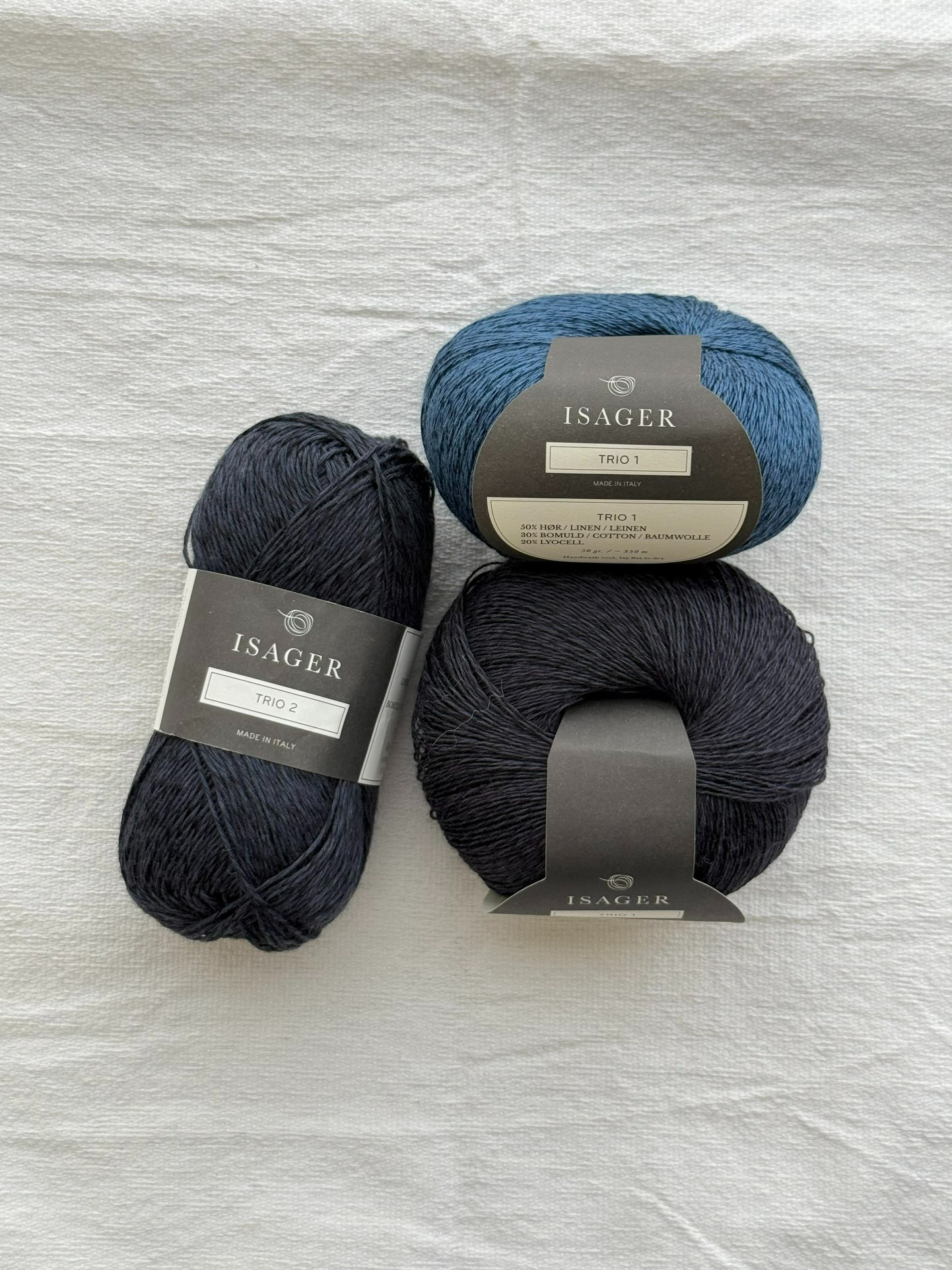 KnitaminC “Ariel Wave Top” KIT (Trio2+Trio1 배색 2합)