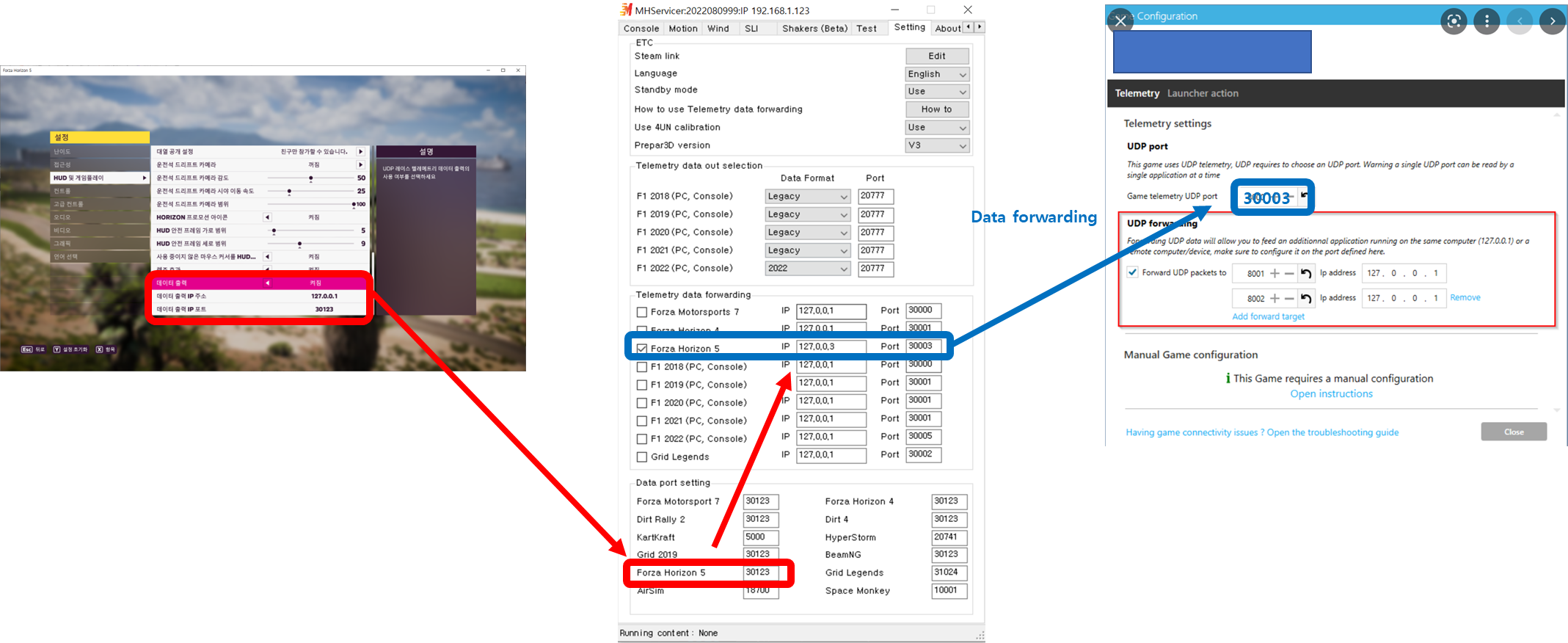 [MHServicerSimhub] Forza series MotionHouse