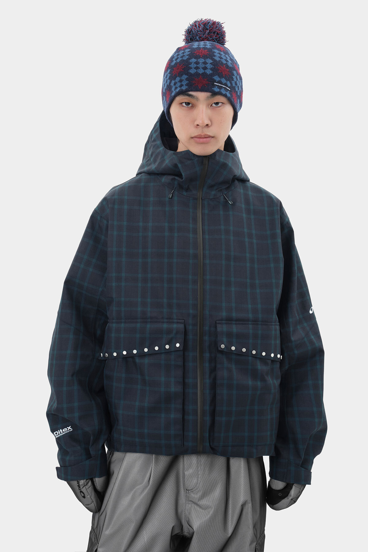 STUD 2L JACKET DEEP CHECK 2627