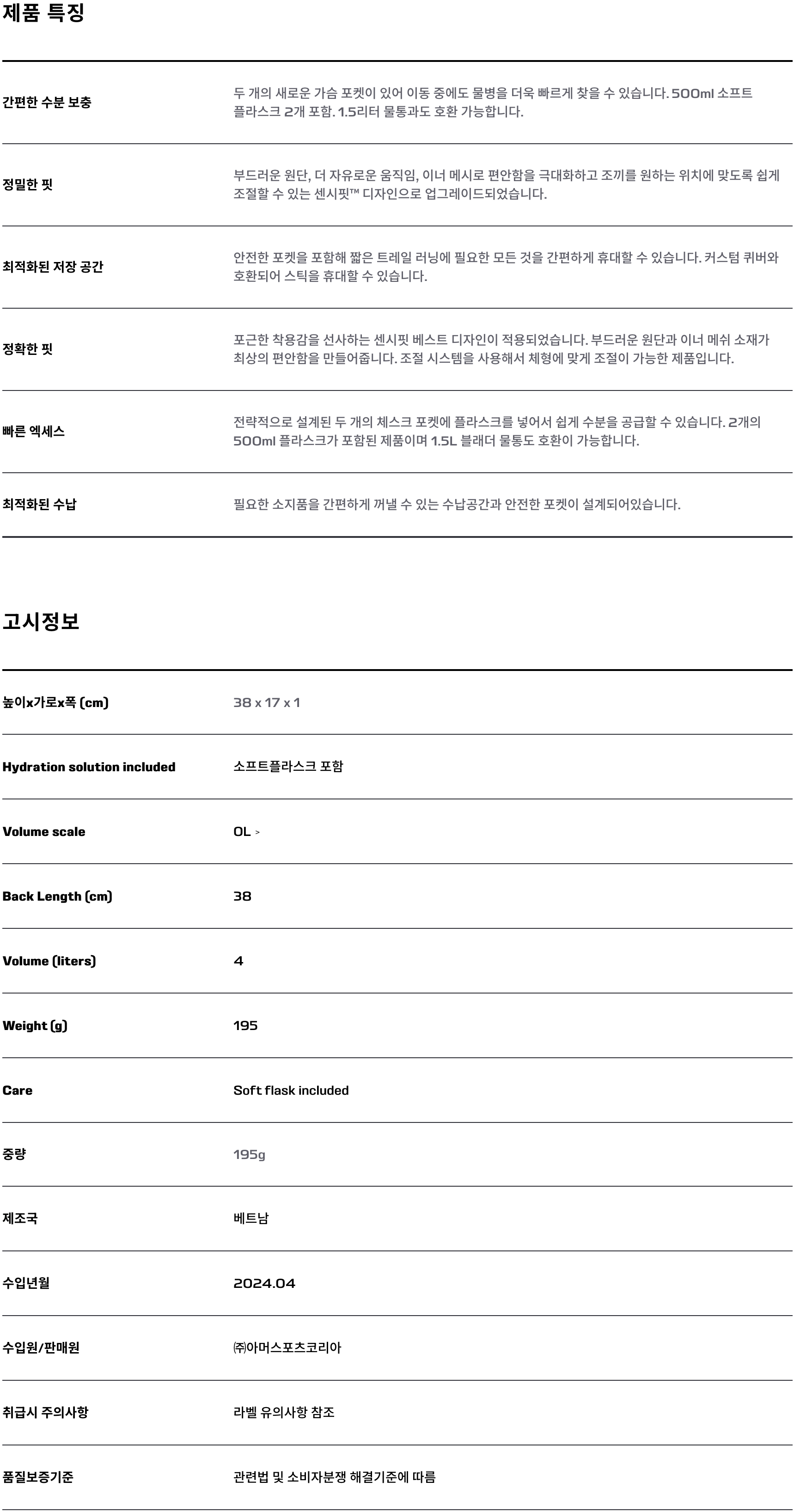 액티브 스킨 4 베스트 세트 블랙