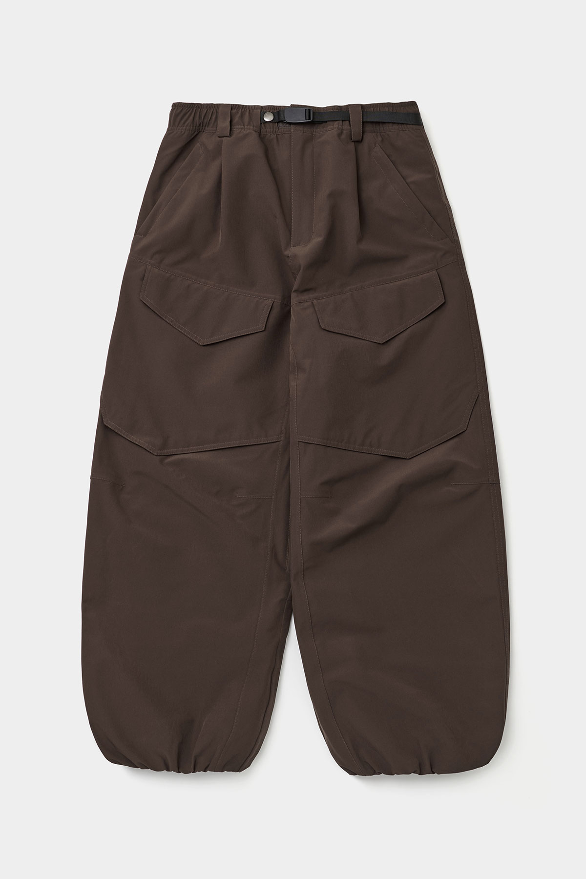 AIR VENT BANDED PANTS (WIDE FIT LV.1) DARK BROWN 2627