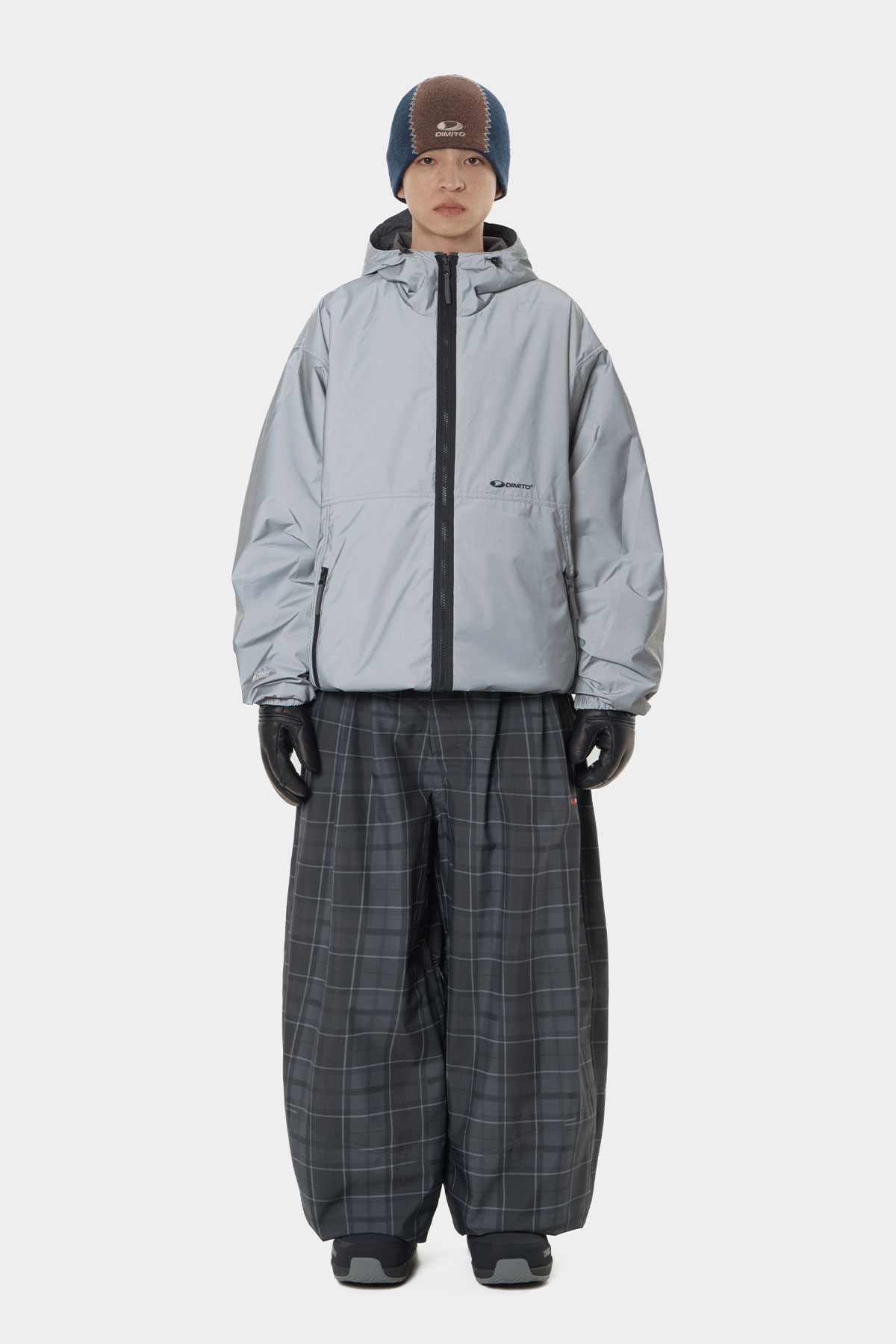 26 AIR FORCE BANDED PANTS (WIDE FIT LV.2) NAVY CHECK 2627