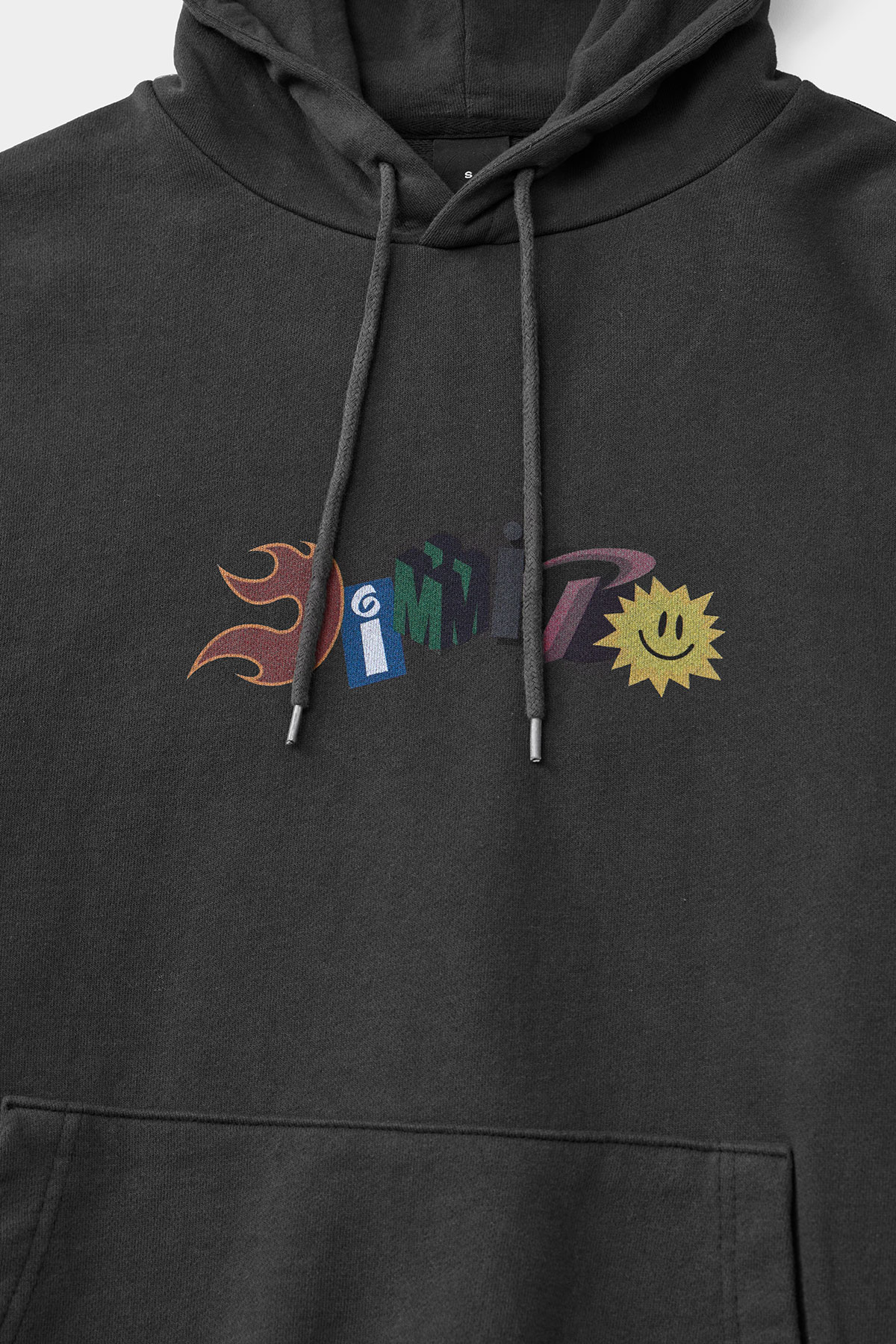GRAPHIC COMBO HOODIE WASHED BLACK 2627