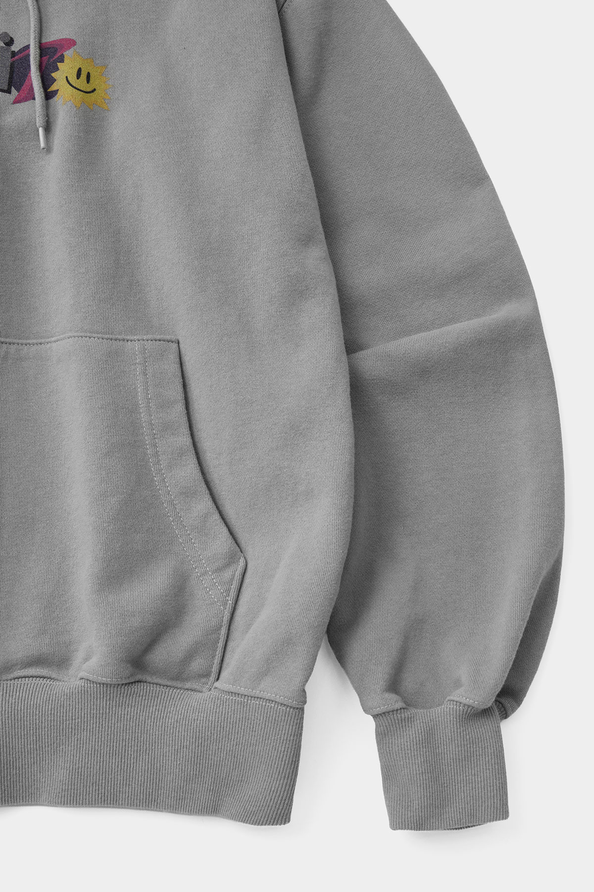 GRAPHIC COMBO HOODIE WASHED GREY 2627