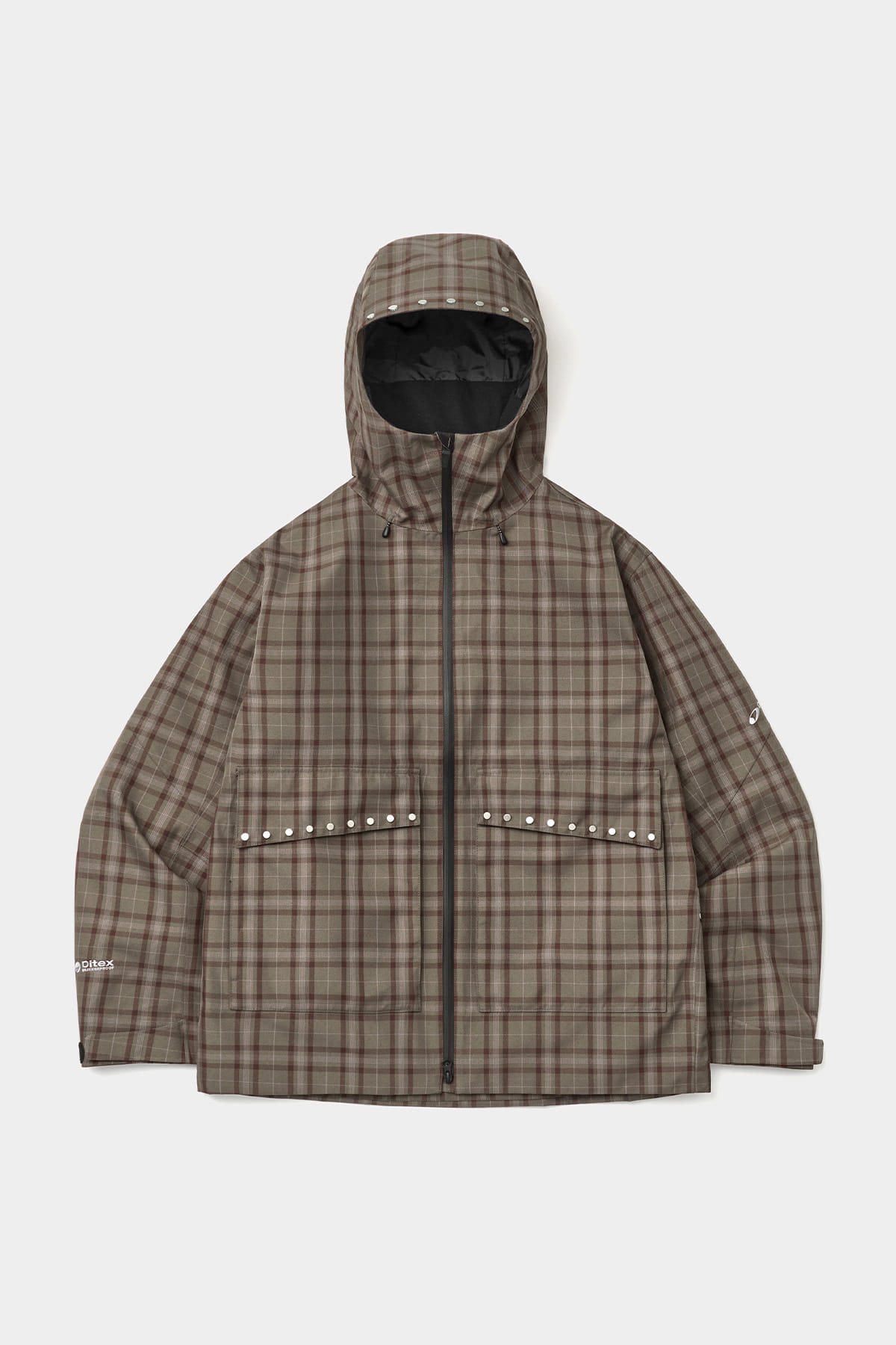 STUD 2L JACKET BROWN CHECK 2627