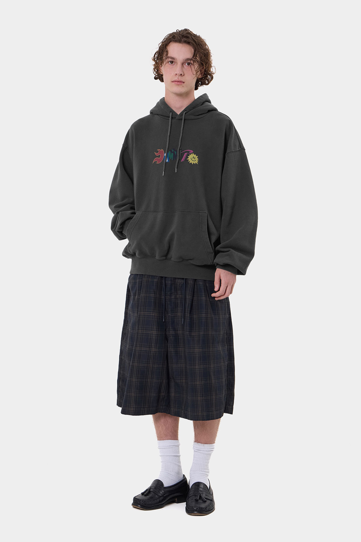GRAPHIC COMBO HOODIE WASHED BLACK 2627