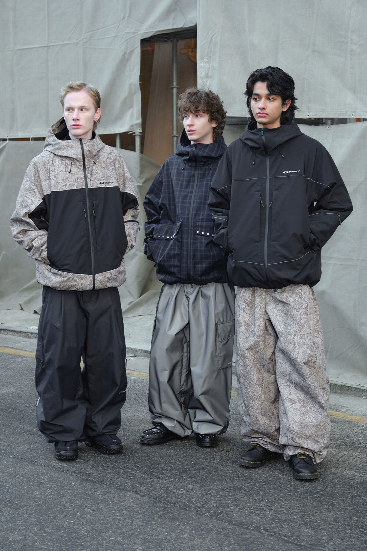WORKS REFLECTIVE LINE JACKET BLACK 2627