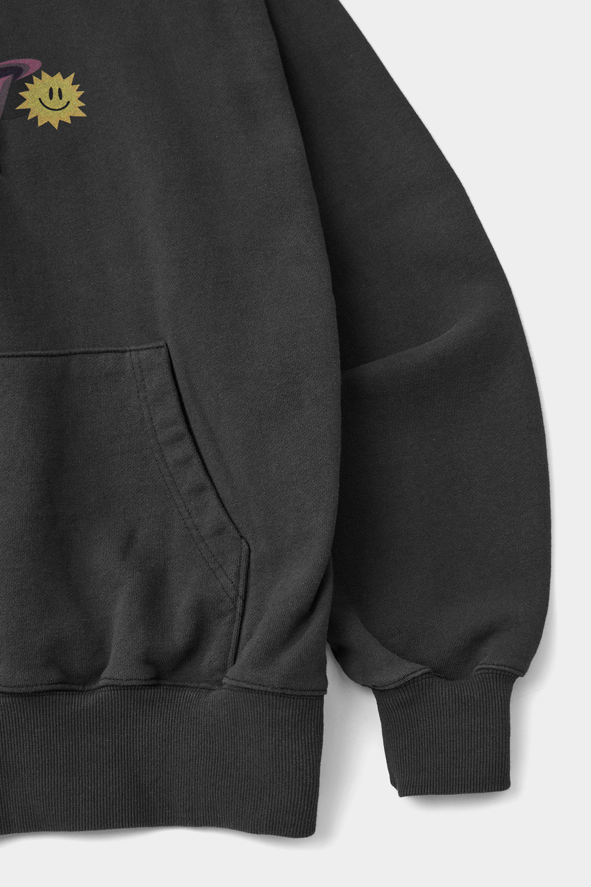 GRAPHIC COMBO HOODIE WASHED BLACK 2627