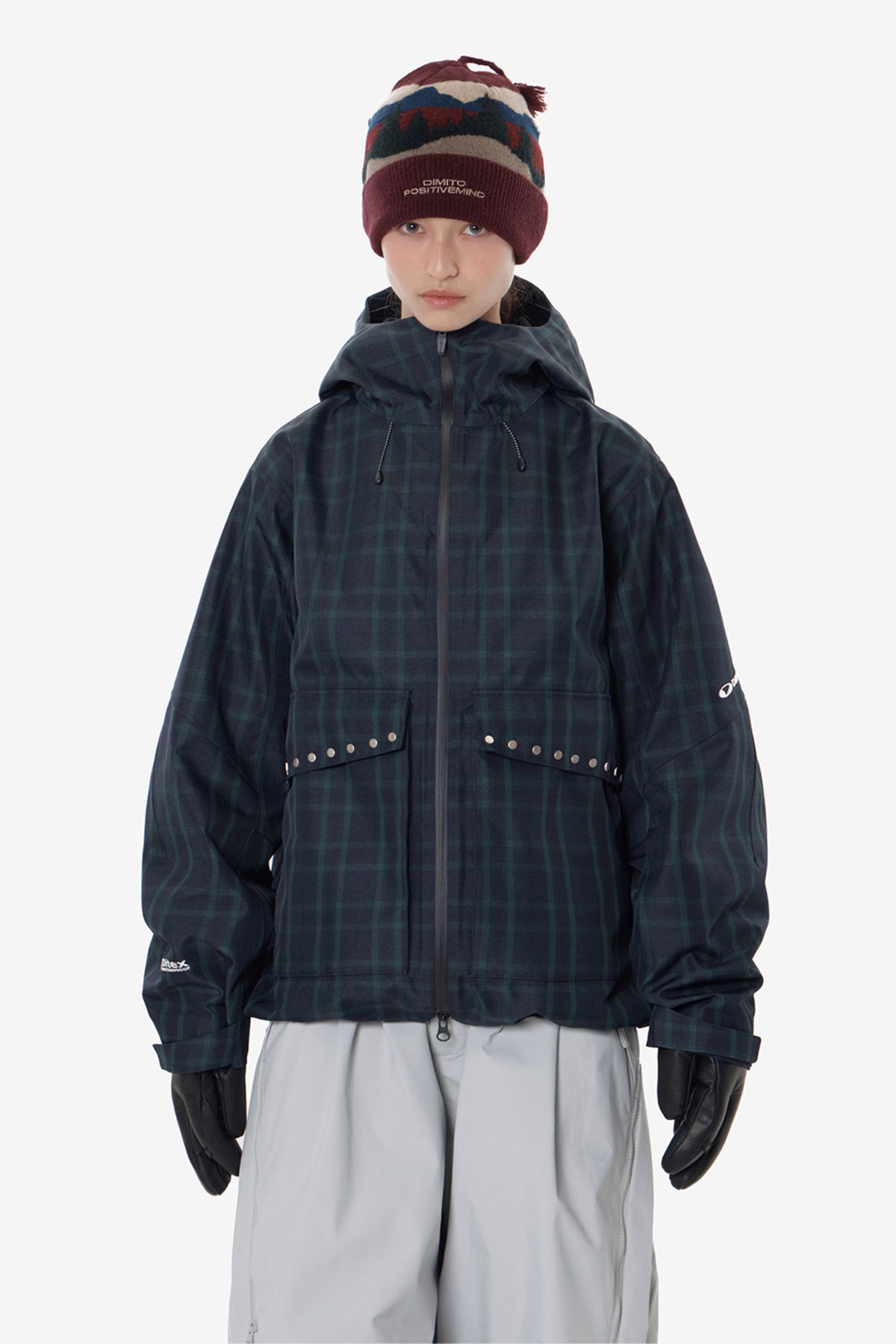 STUD 2L JACKET DEEP CHECK 2627
