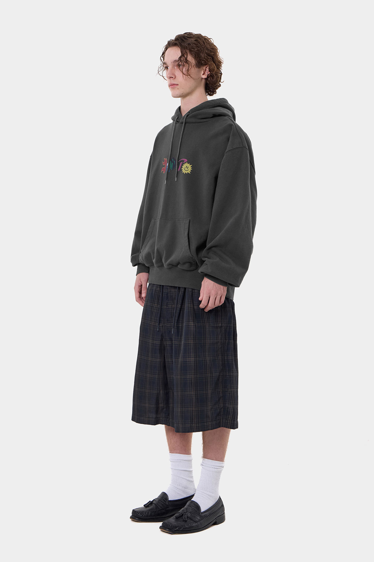 GRAPHIC COMBO HOODIE WASHED BLACK 2627