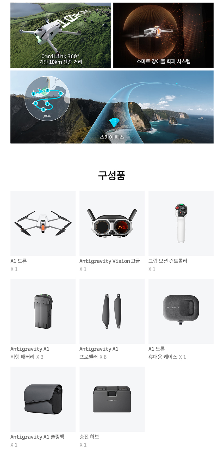 안티그래비티 A1 표준 번들