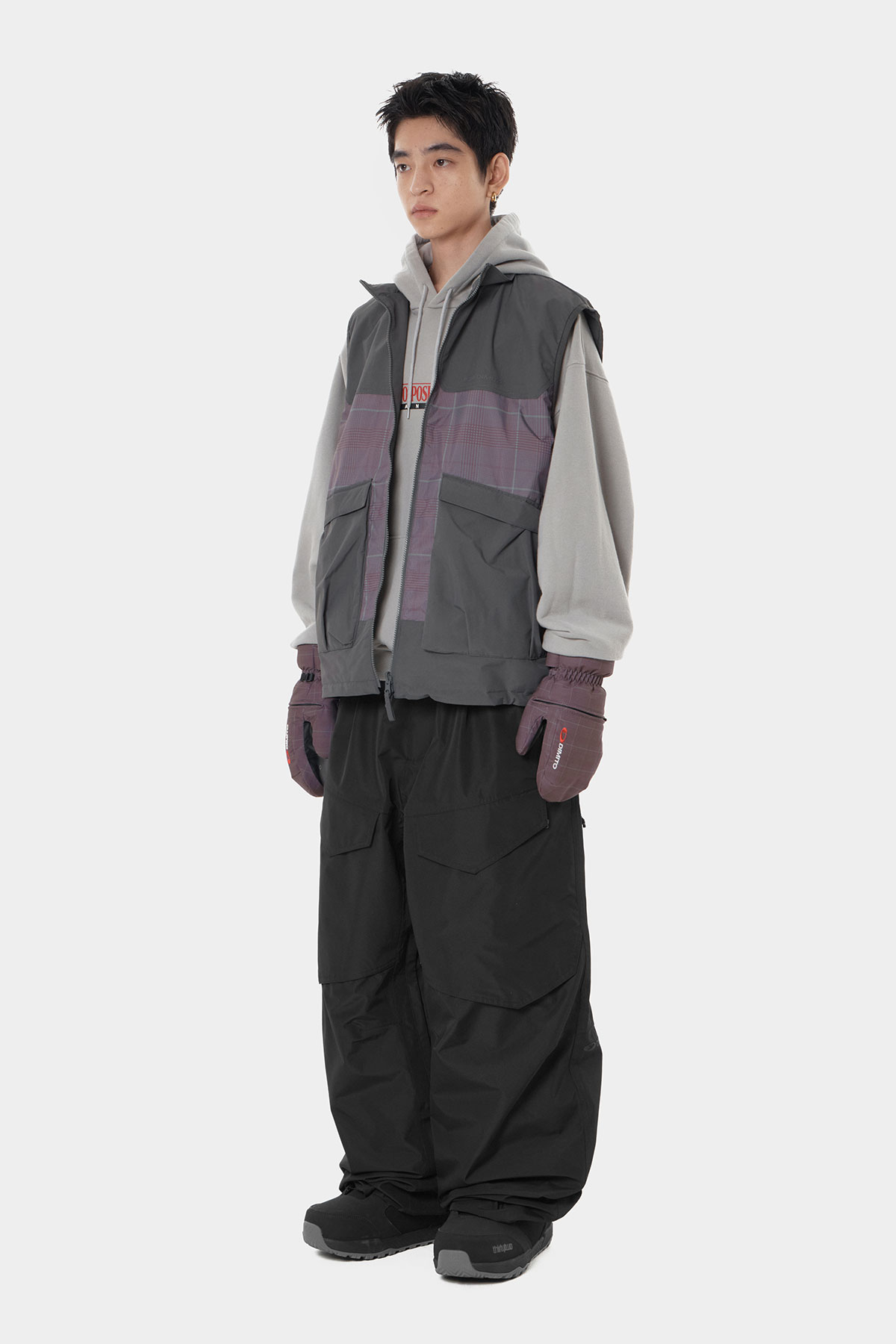 AIR VENT BANDED PANTS (WIDE FIT LV.1) BLACK 2627