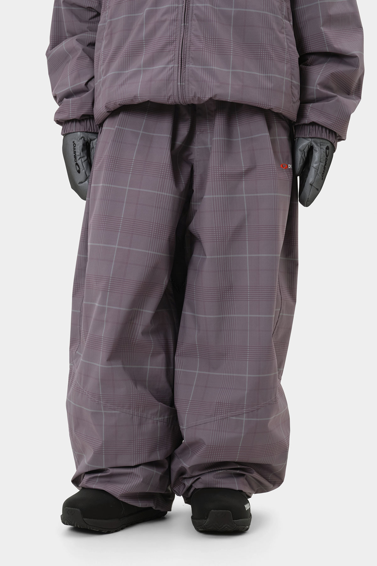 26 AIR FORCE BANDED PANTS (WIDE FIT LV.2) WINE CHECK 2627