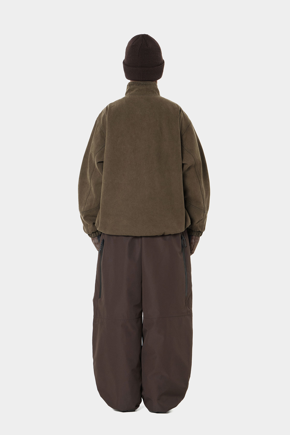 AIR VENT BANDED PANTS (WIDE FIT LV.1) DARK BROWN 2627