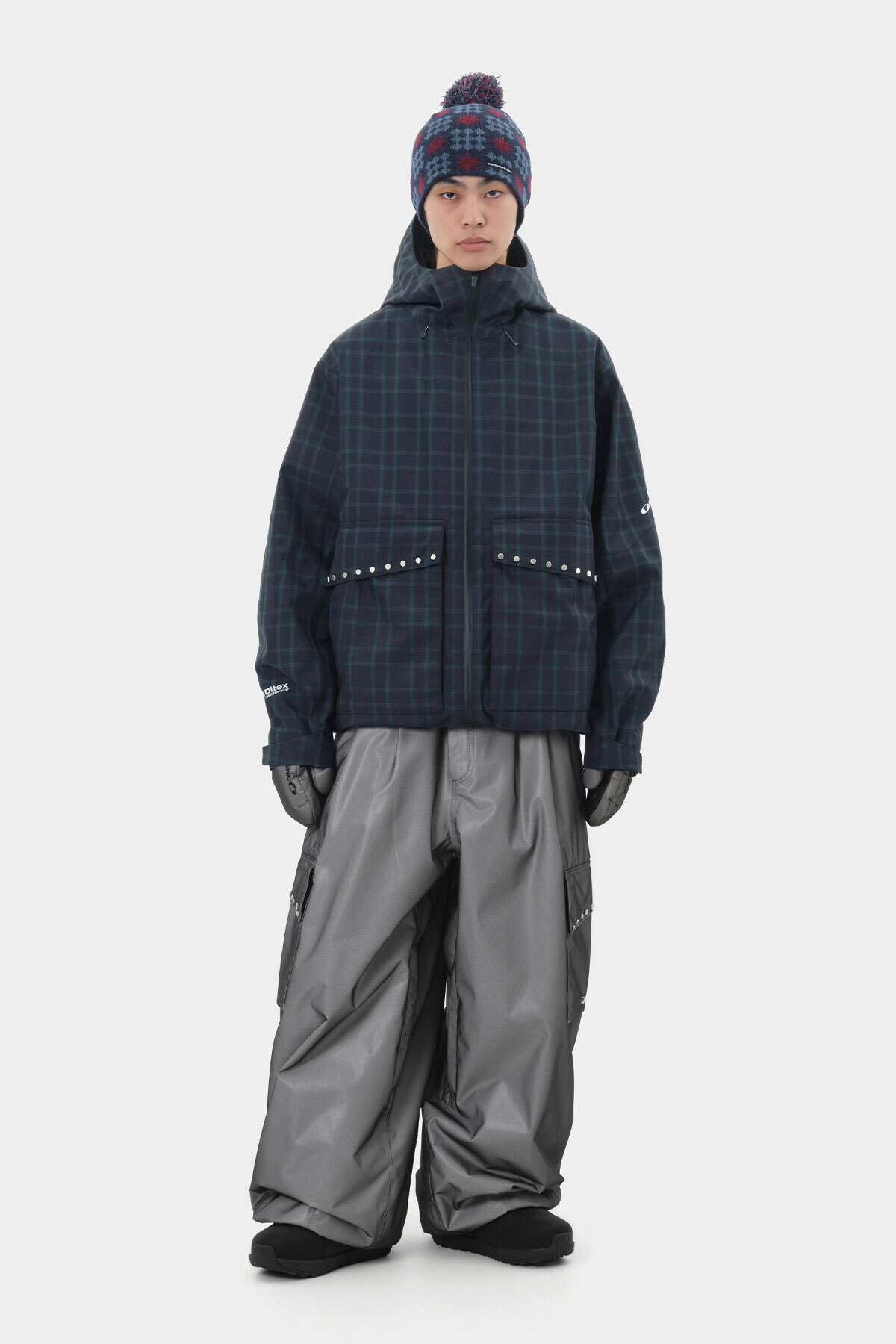 STUD 2L JACKET DEEP CHECK 2627