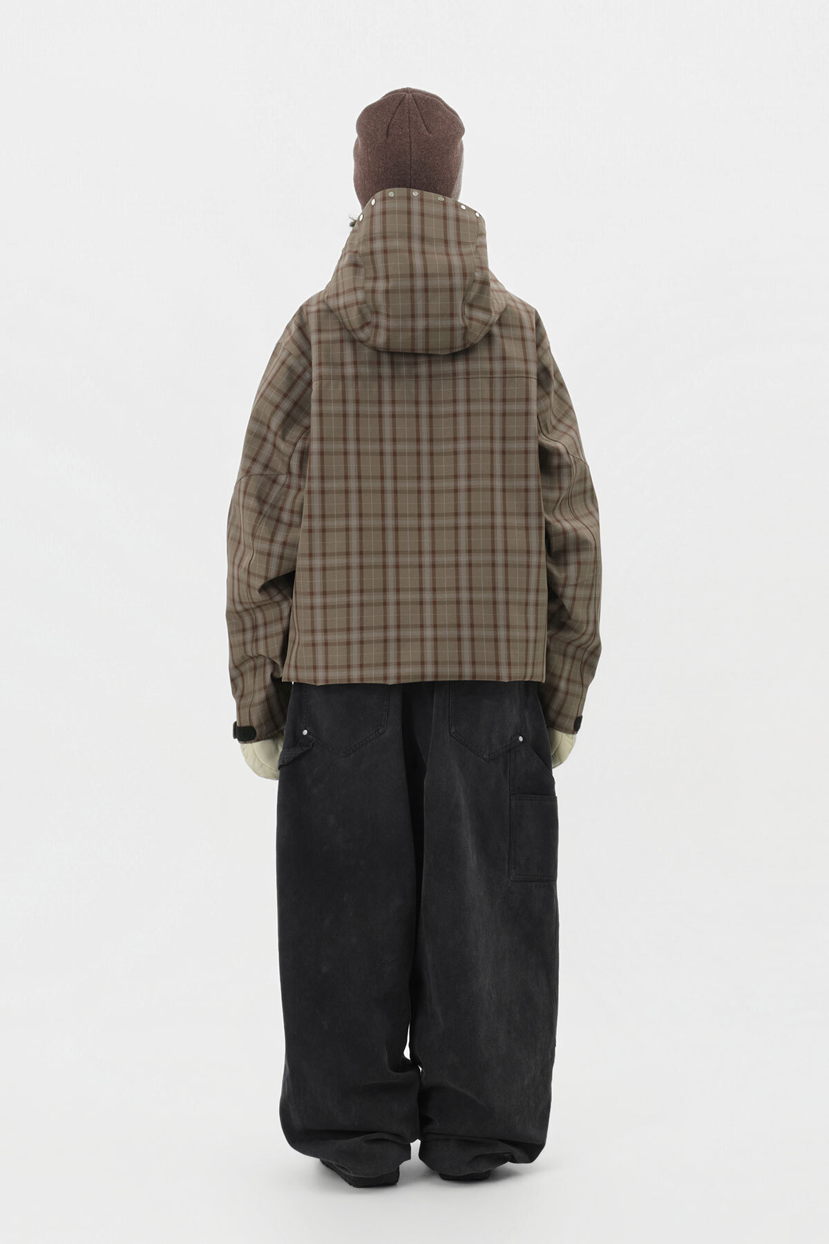 STUD 2L JACKET BROWN CHECK 2627