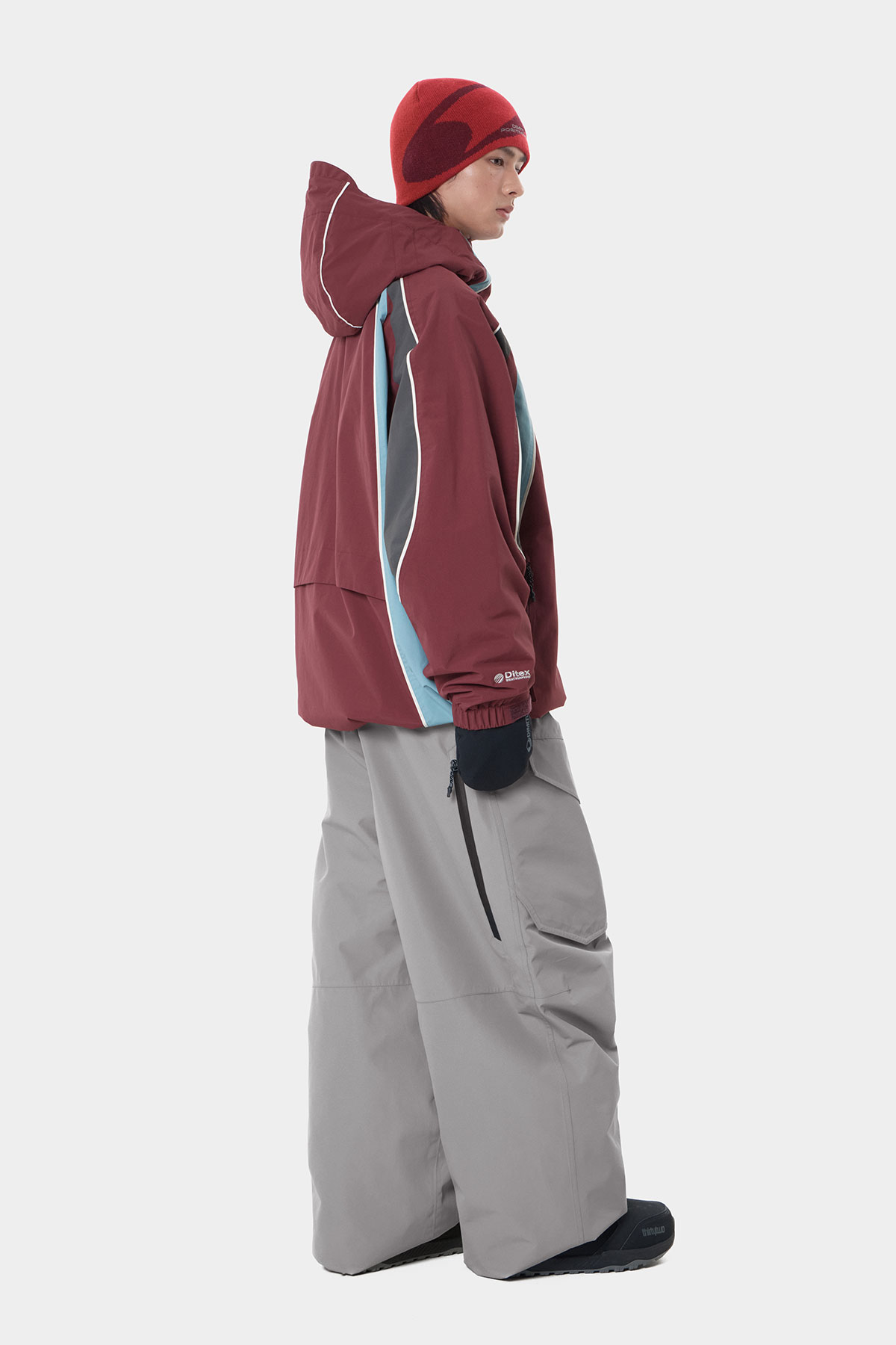 AIR VENT BANDED PANTS (WIDE FIT LV.1) GREY 2627