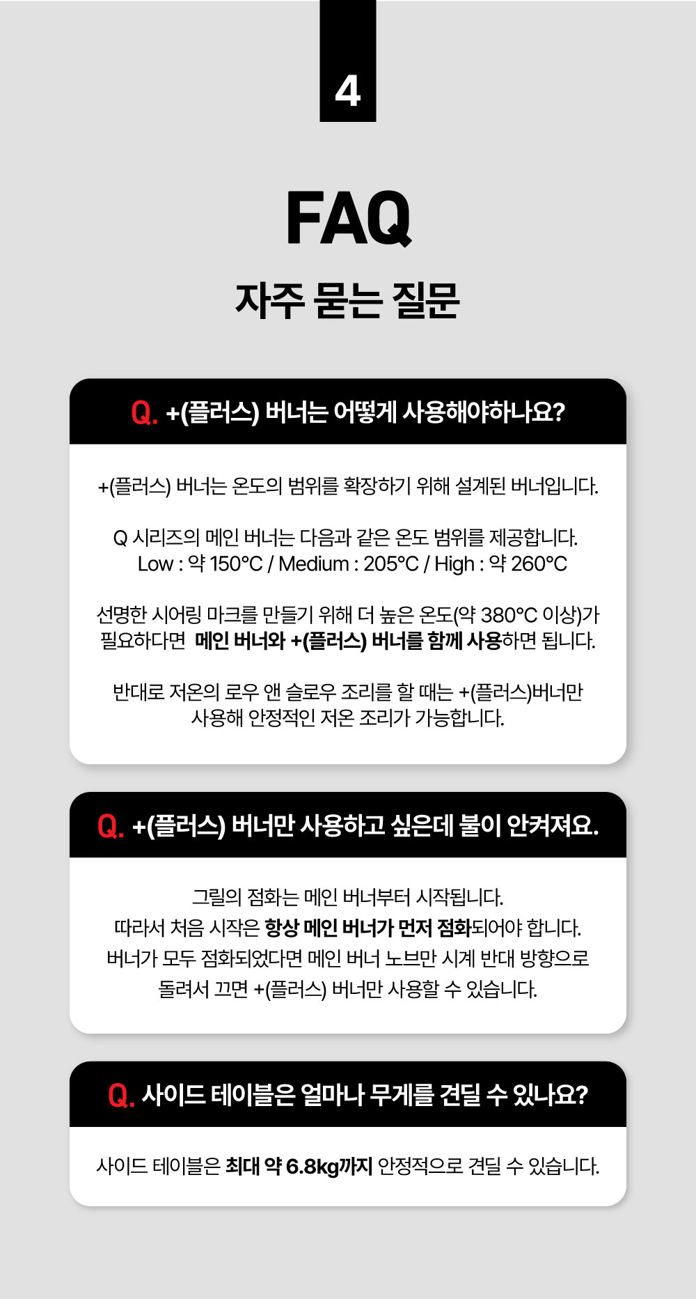 Q2800N+ 가스 그릴 블랙