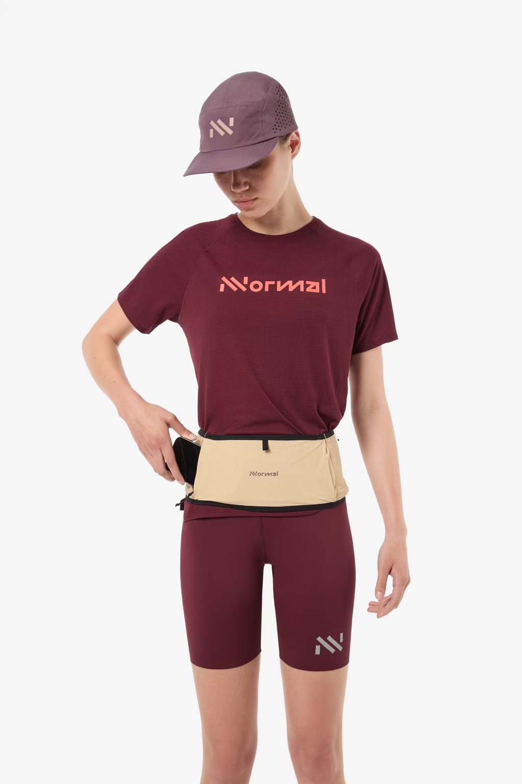 트레일 런 벨트 베이지
