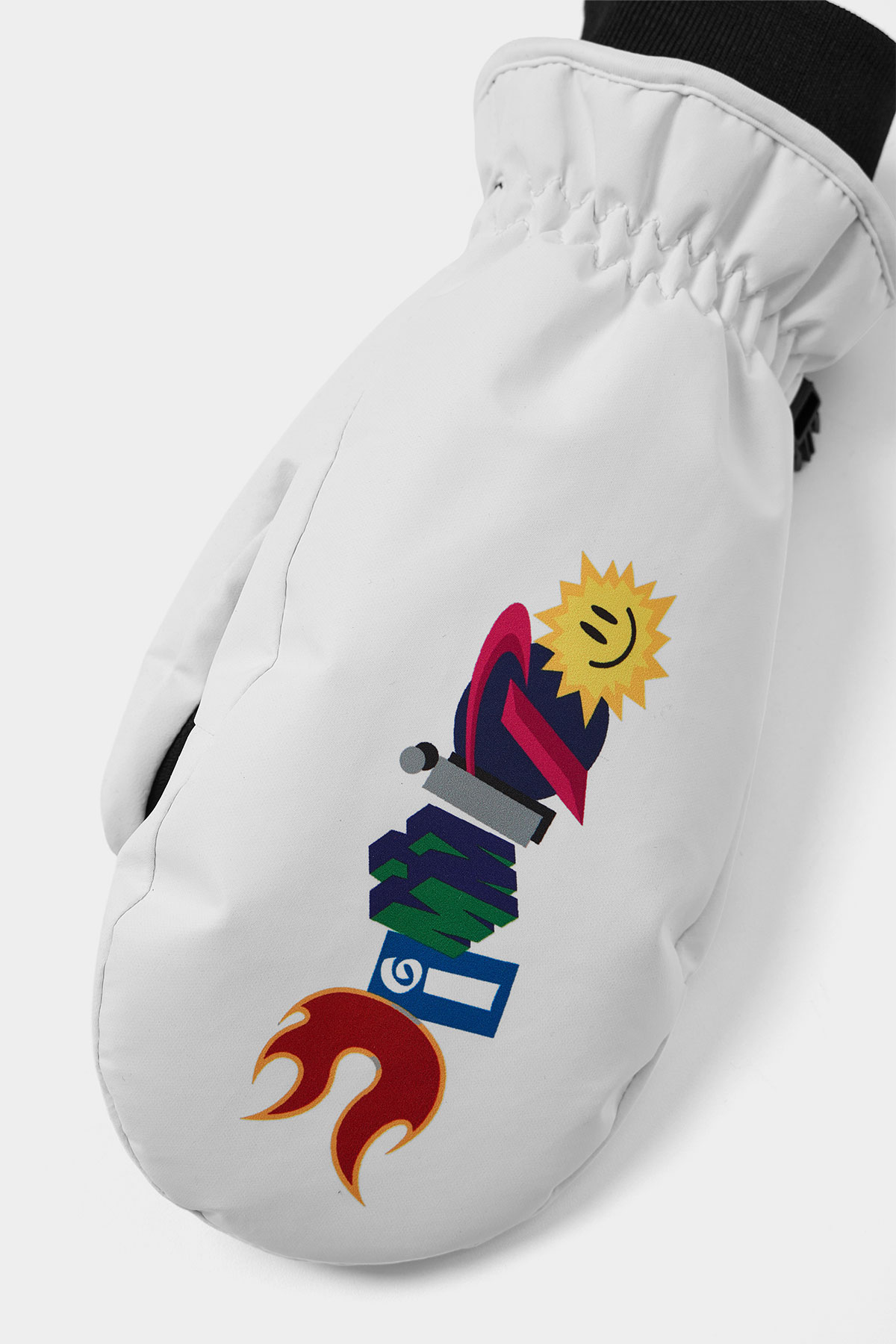 GRAPHICS MITTEN G WHITE 2627