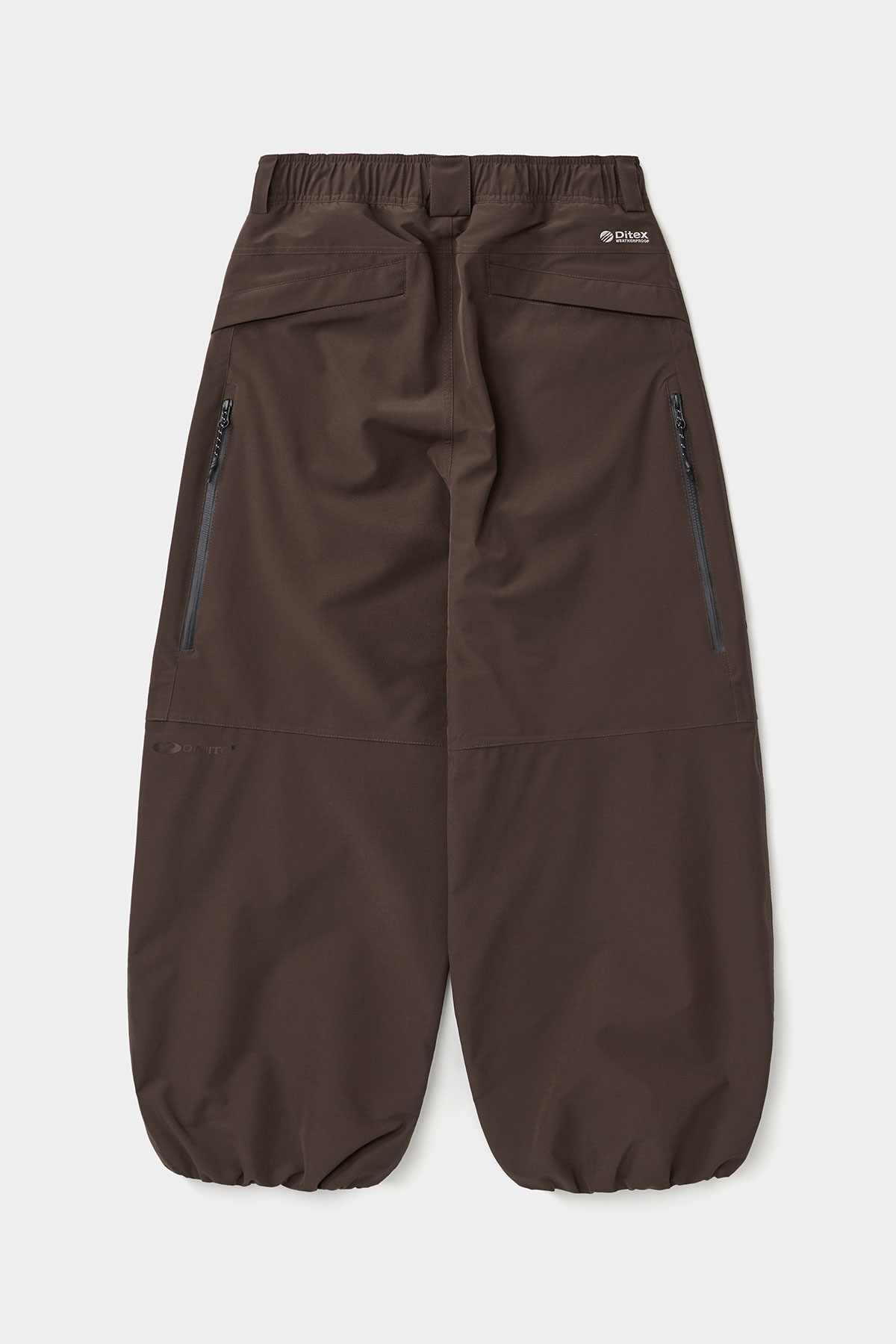 AIR VENT BANDED PANTS (WIDE FIT LV.1) DARK BROWN 2627