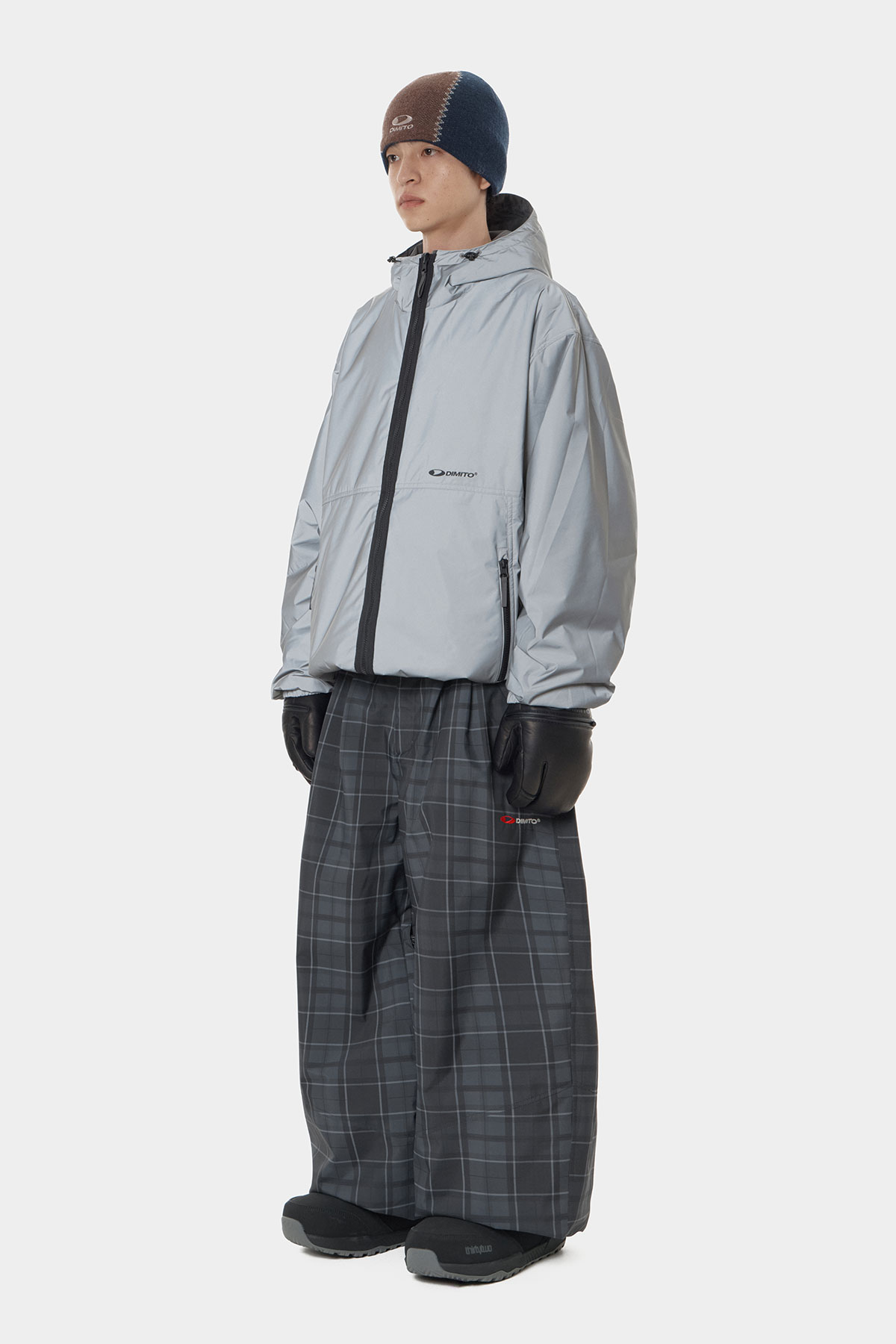 26 AIR FORCE BANDED PANTS (WIDE FIT LV.2) NAVY CHECK 2627