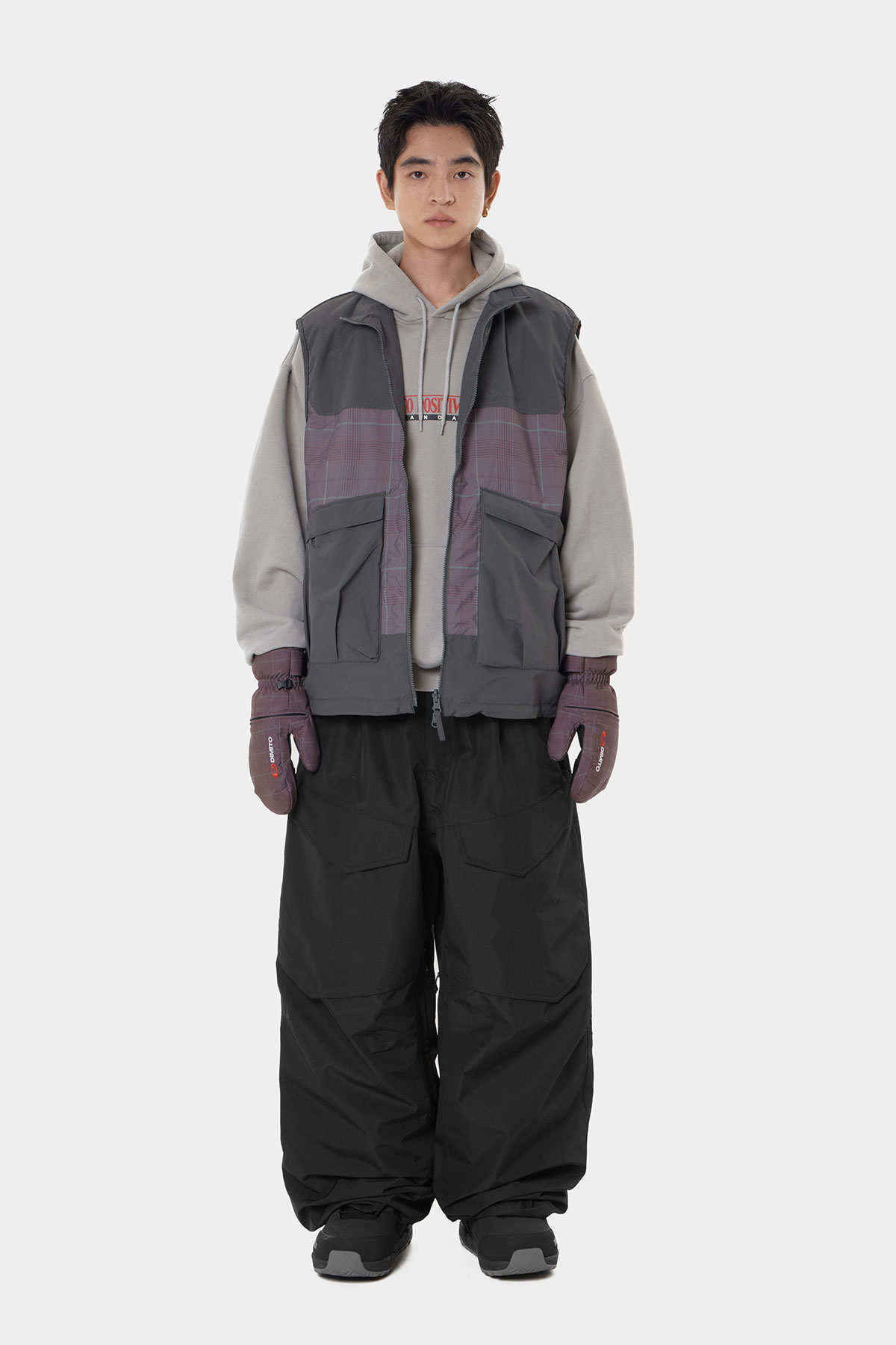 AIR VENT BANDED PANTS (WIDE FIT LV.1) BLACK 2627