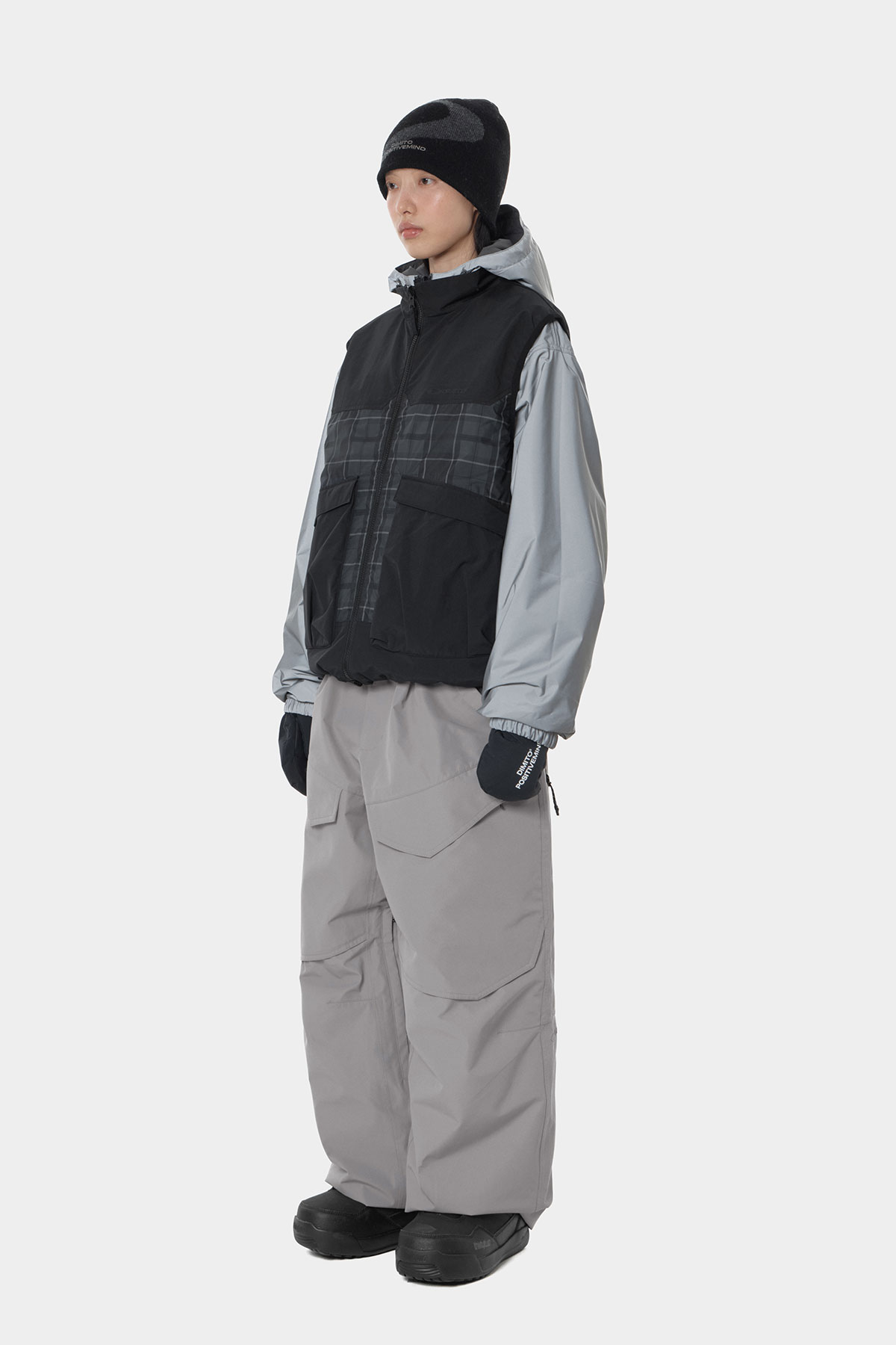 AIR VENT BANDED PANTS (WIDE FIT LV.1) GREY 2627