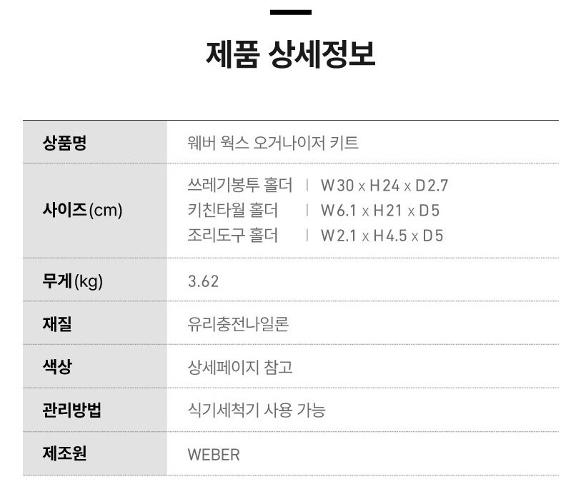 웍스 오거나이저 키트