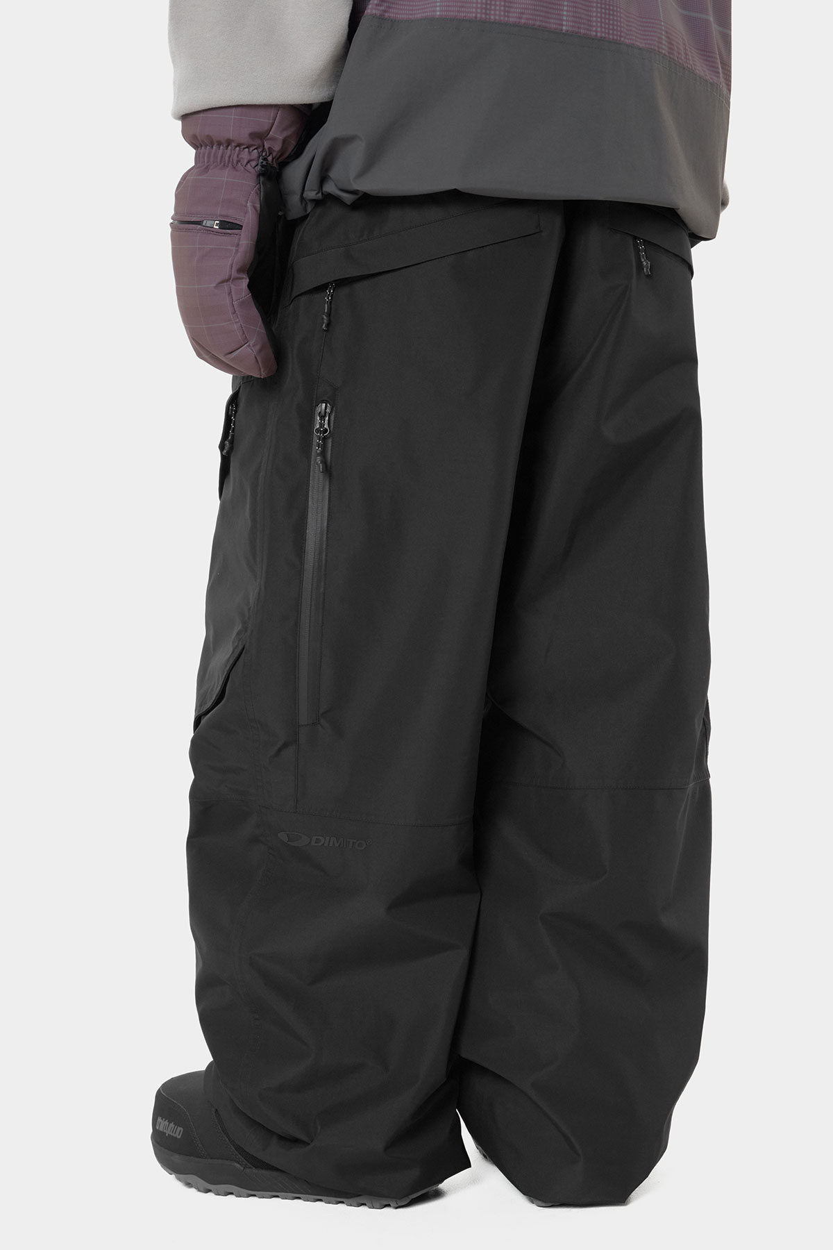 AIR VENT BANDED PANTS (WIDE FIT LV.1) BLACK 2627