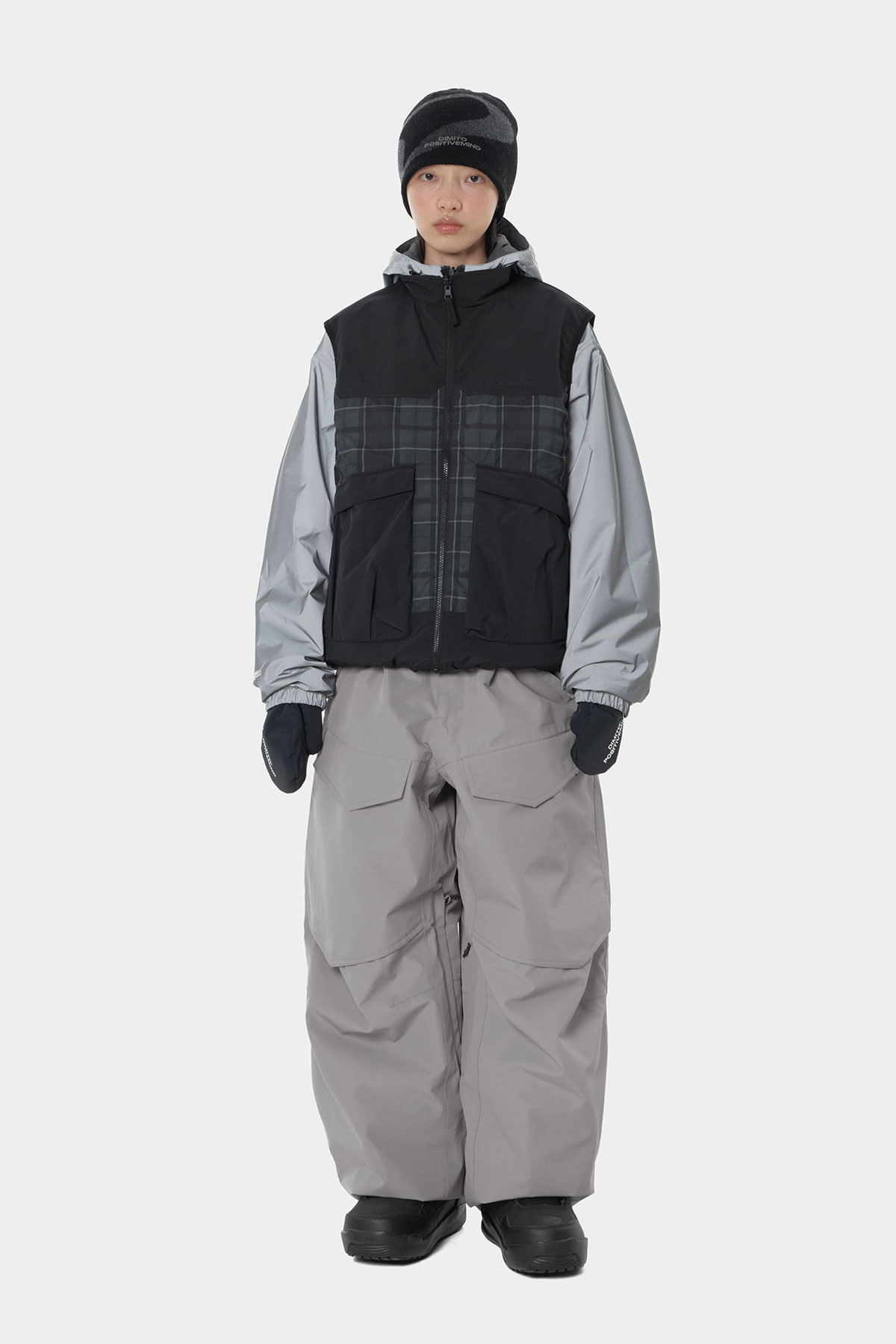 AIR VENT BANDED PANTS (WIDE FIT LV.1) GREY 2627