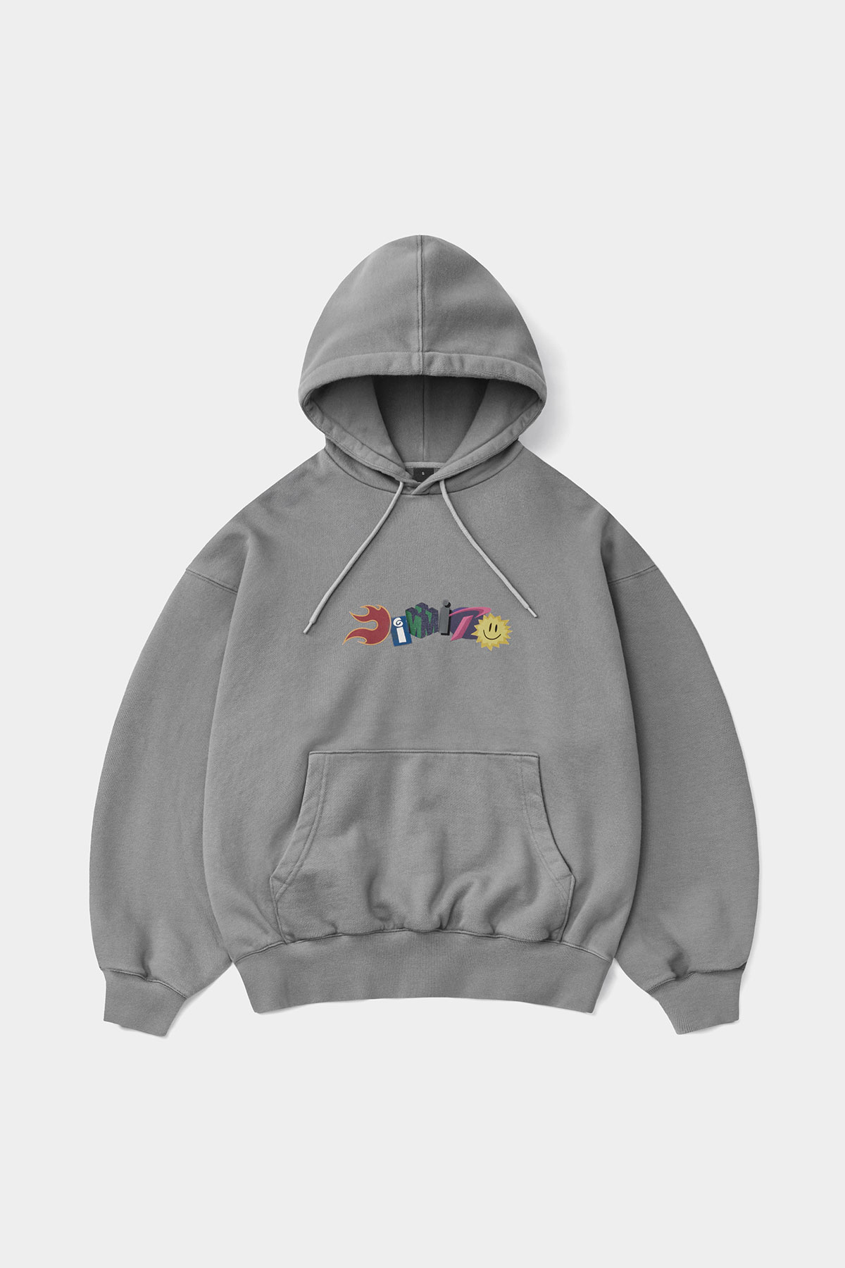 GRAPHIC COMBO HOODIE WASHED GREY 2627