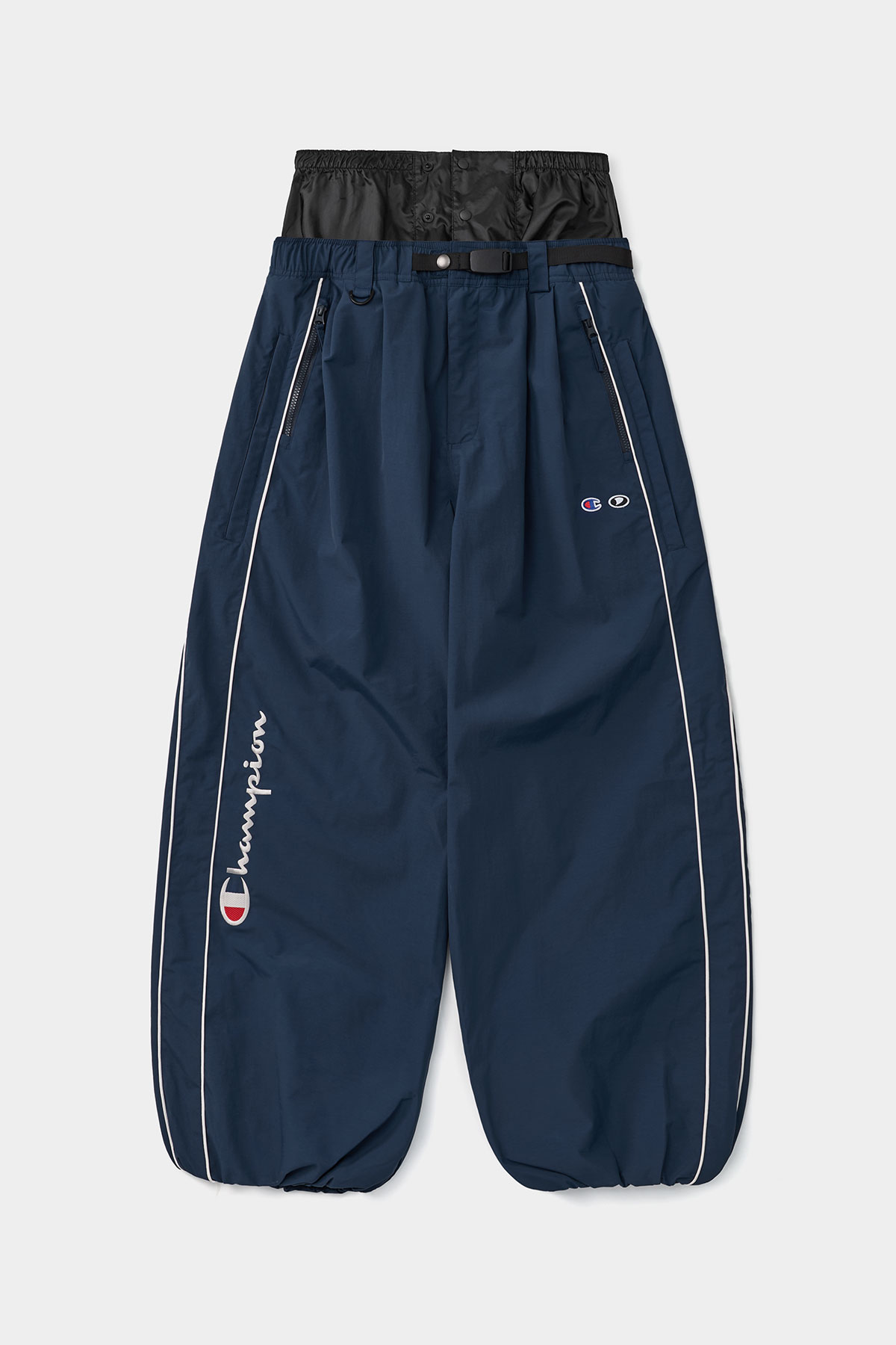 CHAMPION x DIMITO SCRIPT TRACK BANDED PANTS (WIDE FIT LV.2) YALE BLUE 2627